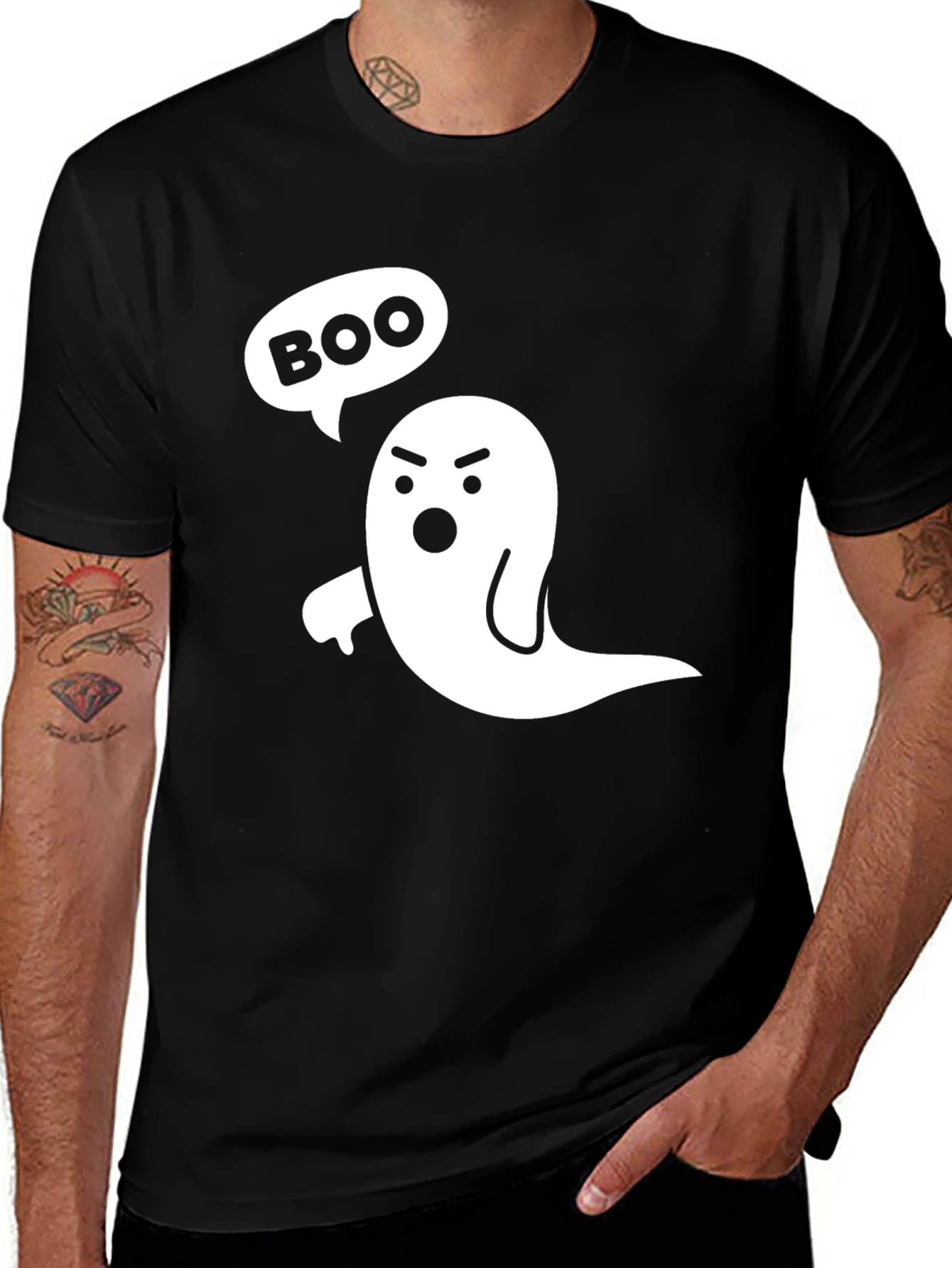 Variant 27 of Boo Ghost T-Shirt - Spooky Season Tee