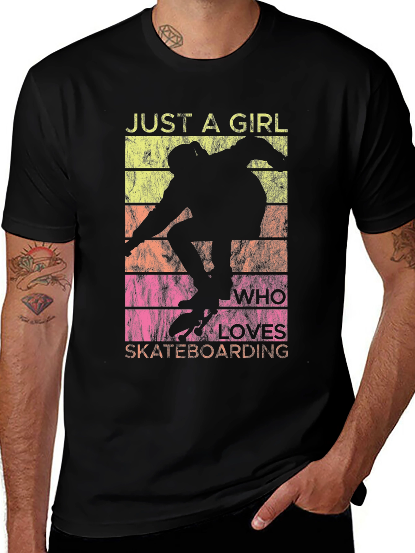 Variant 11 of Just A Girl Who Loves Skateboarding T-Shirt
