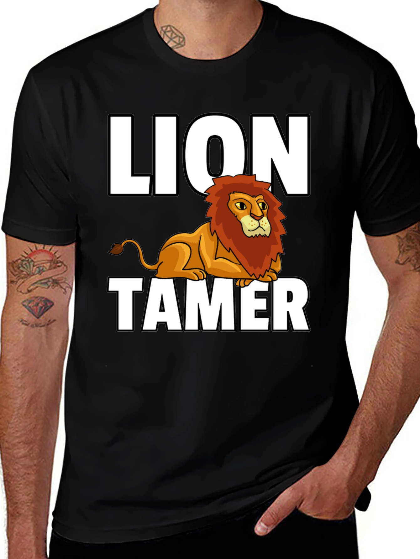 Lion Tamer Graphic Tee - Black