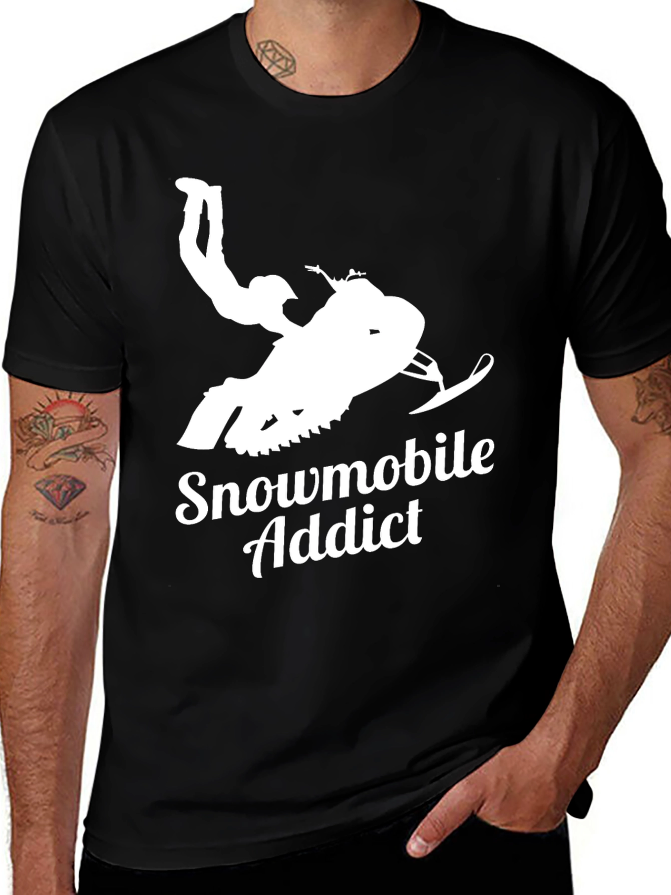 Variant 16 of Snowmobile Addict Graphic T-Shirt