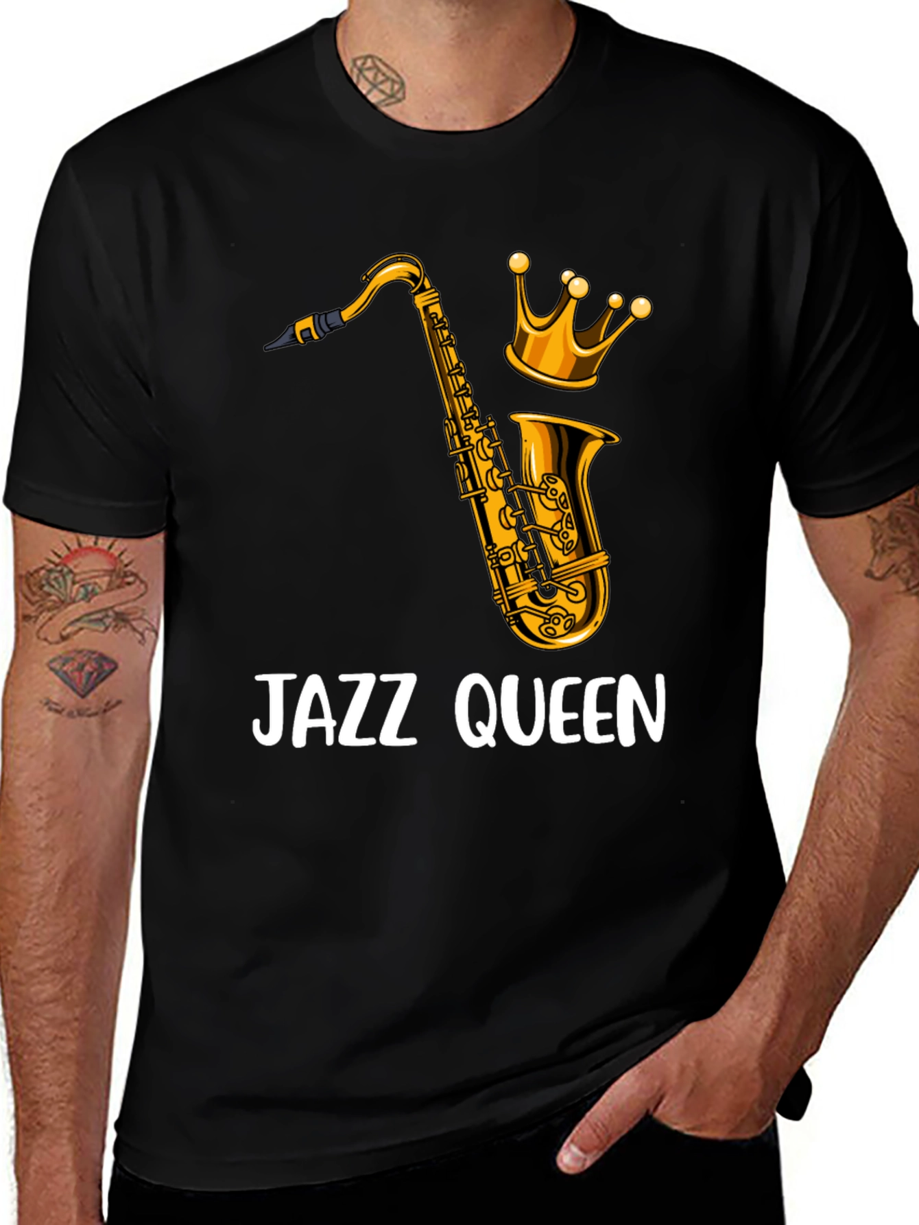 Variant 24 of Jazz Queen Graphic T-Shirt - Black
