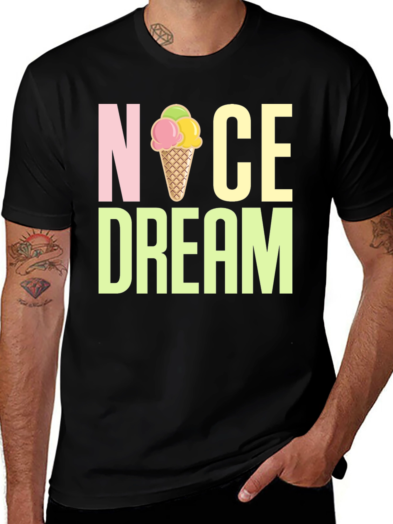 Variant 23 of Nice Dream Graphic T-Shirt - Unique Design