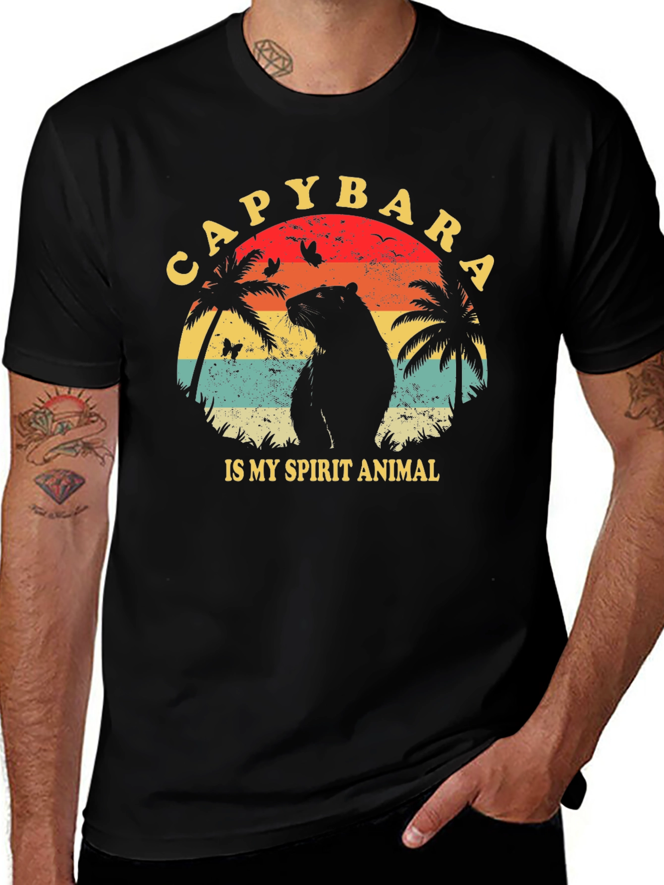 Variant 10 of Capybara Spirit Animal Graphic Tee