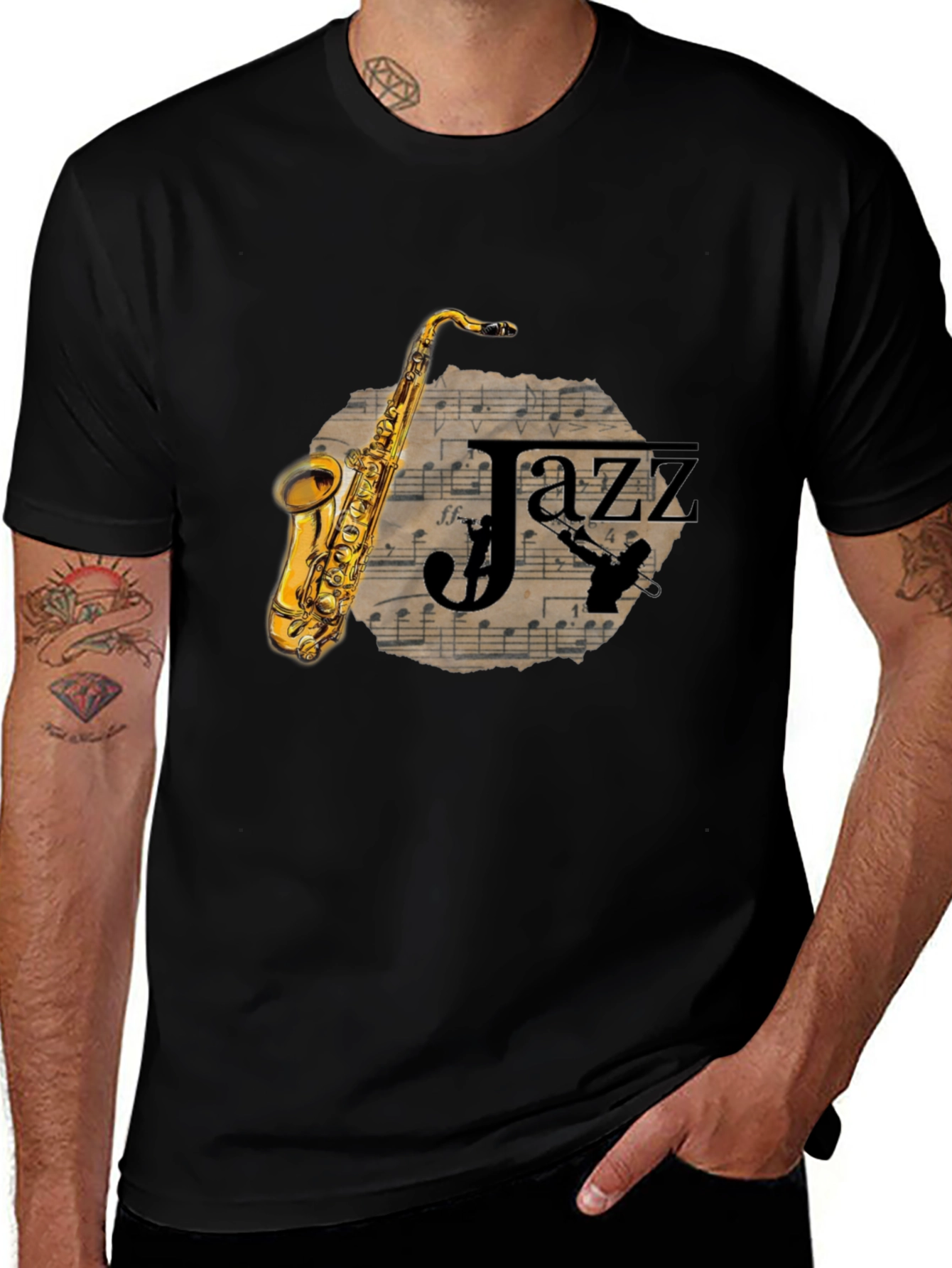 Variant 23 of Jazz Saxophone Graphic T-Shirt