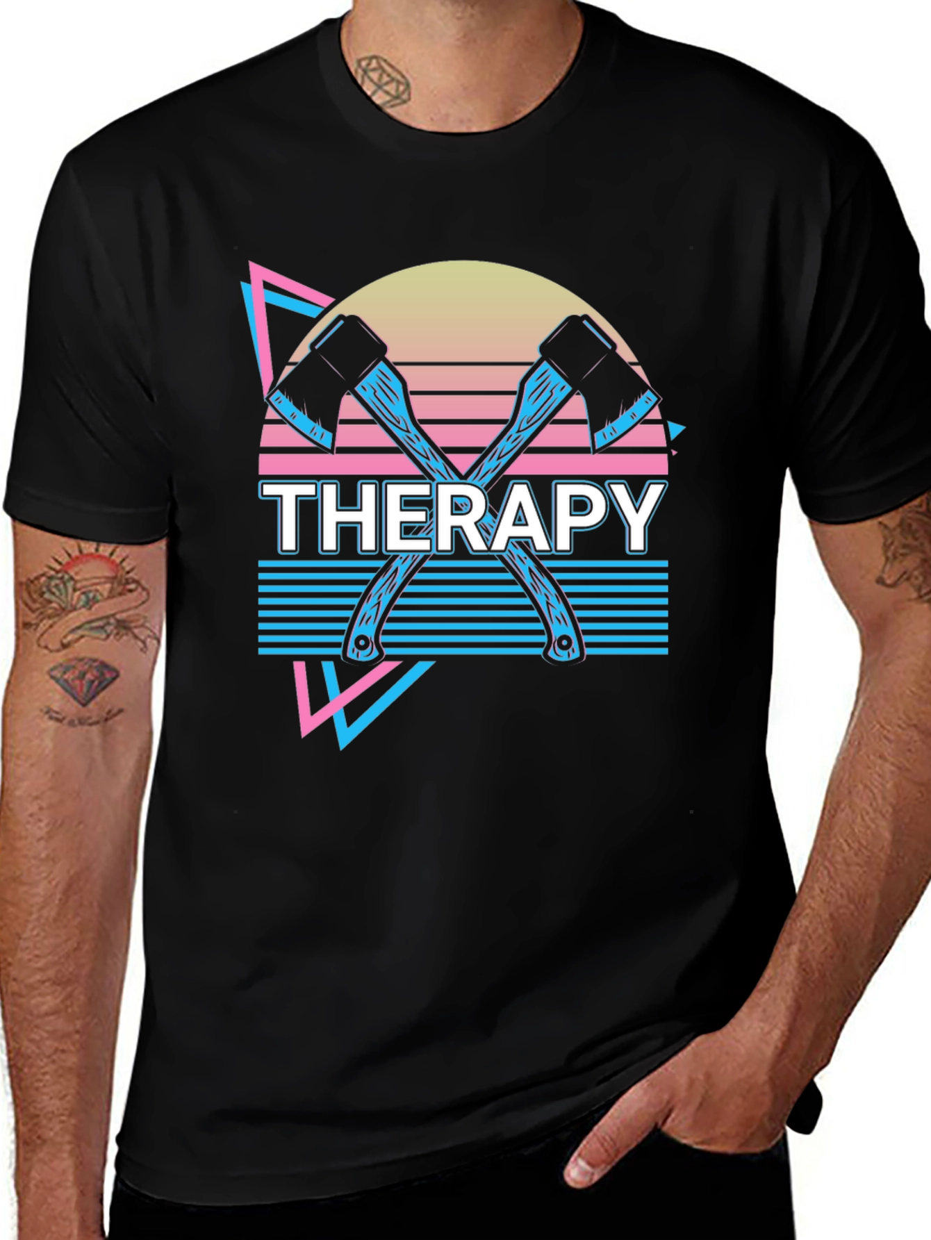 Variant 23 of Axe Throwing Therapy T-Shirt