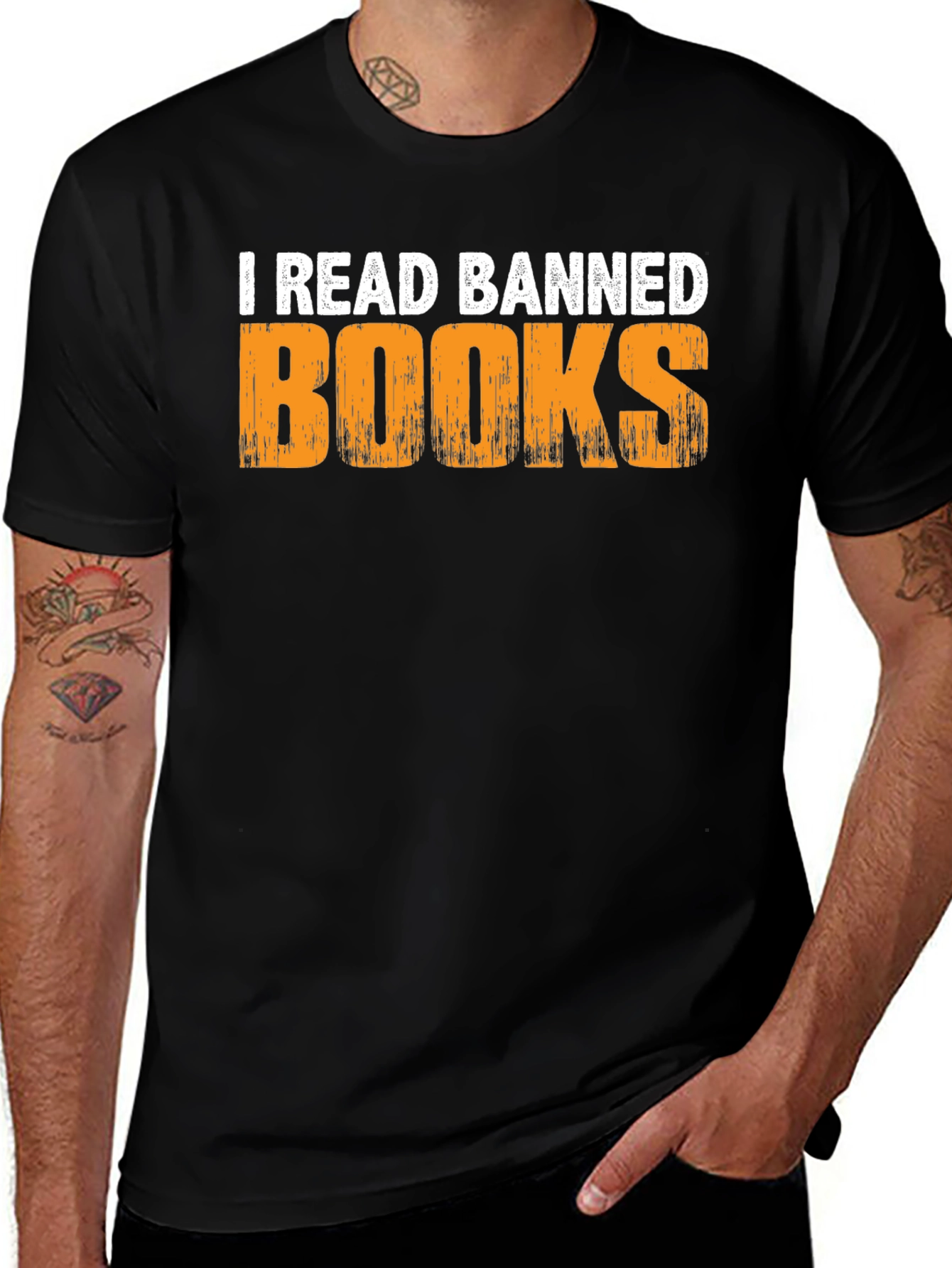 Variant 6 of I Read Banned Books T-Shirt - Express Yourself!