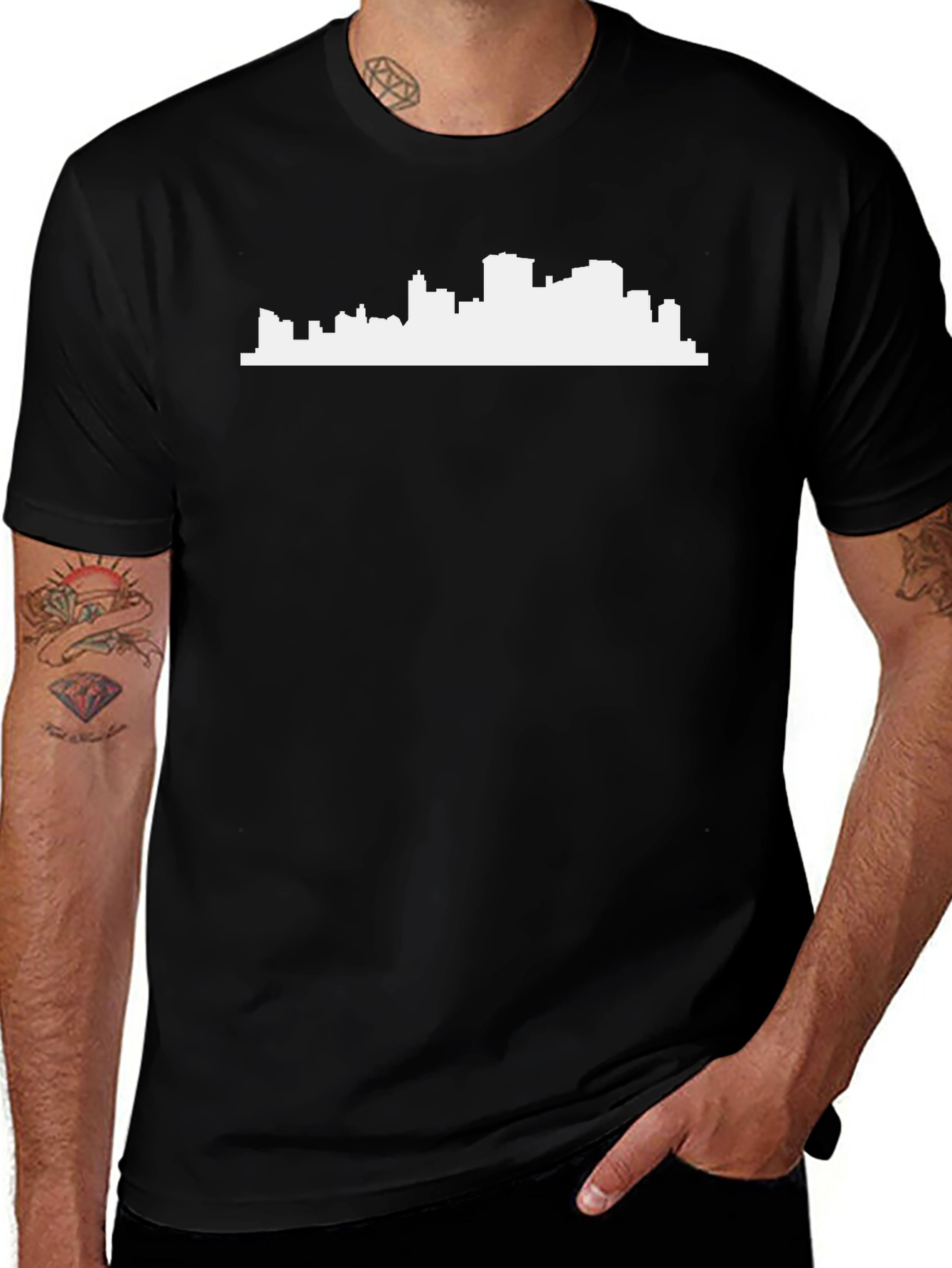 Variant 23 of Cityscape Graphic Tee - Modern Urban Style