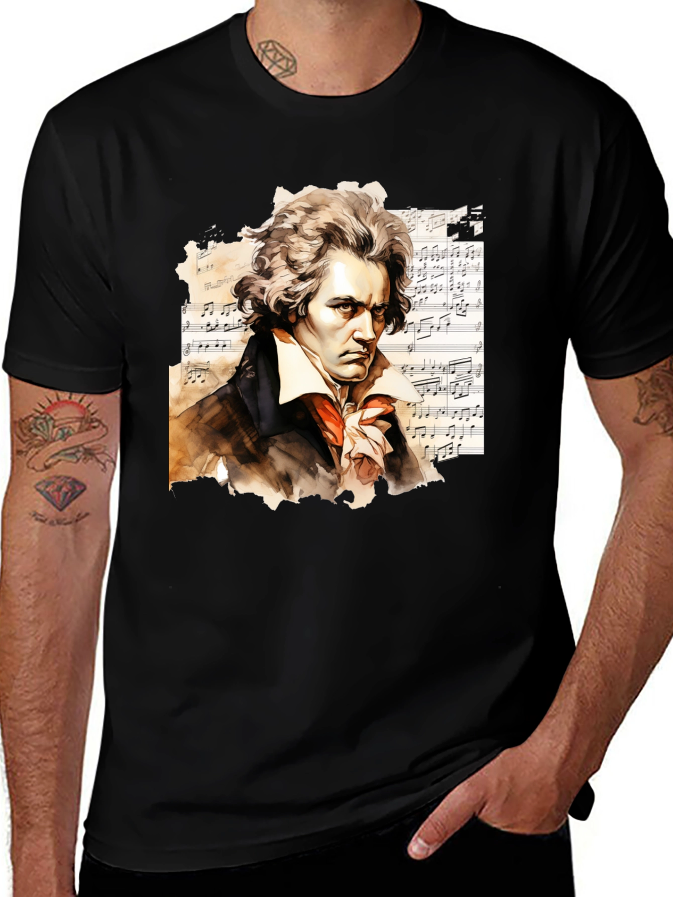 Beethoven Portrait T-Shirt - Classical Music Tee
