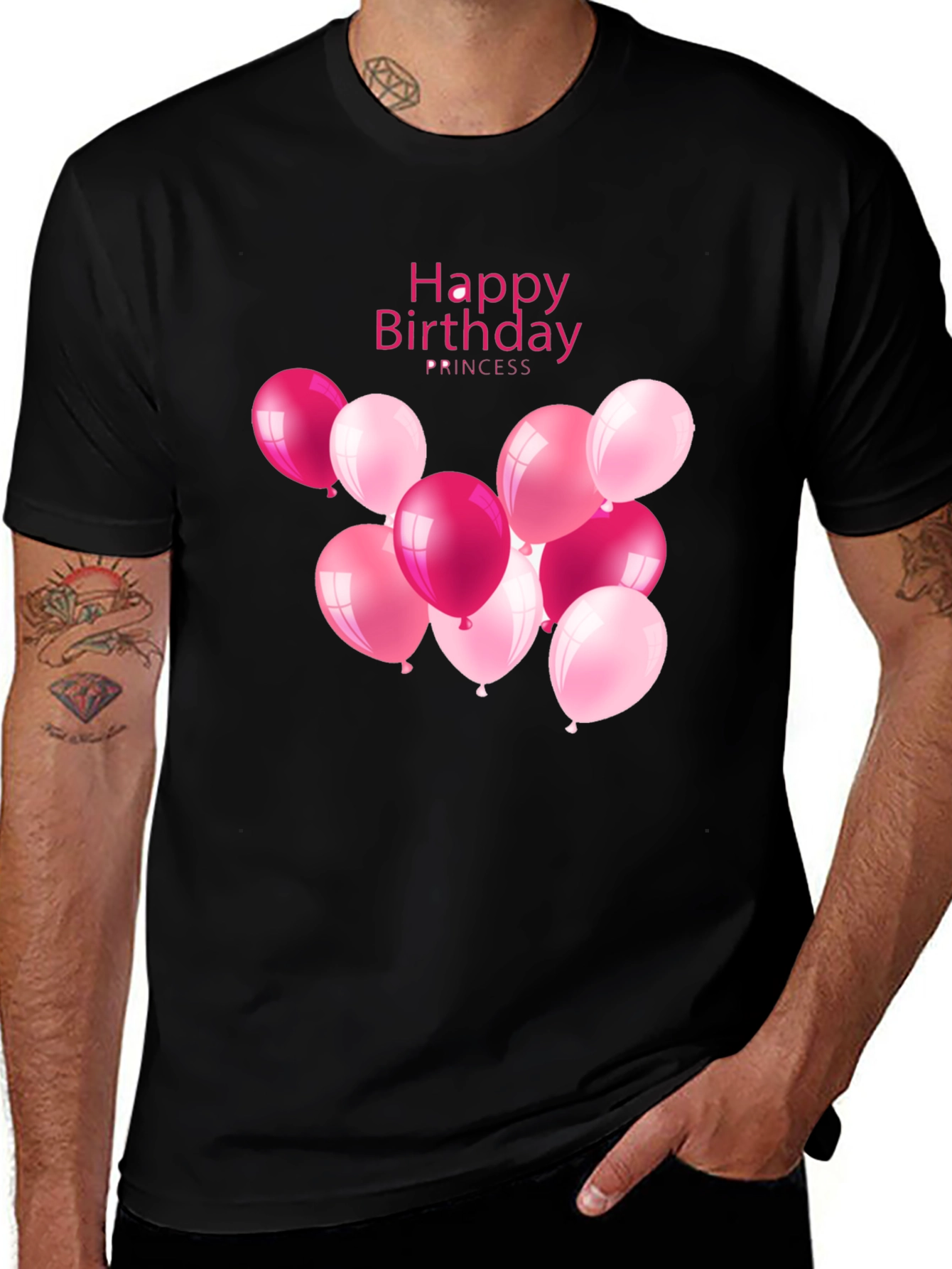 Variant 15 of Happy Birthday Princess T-Shirt