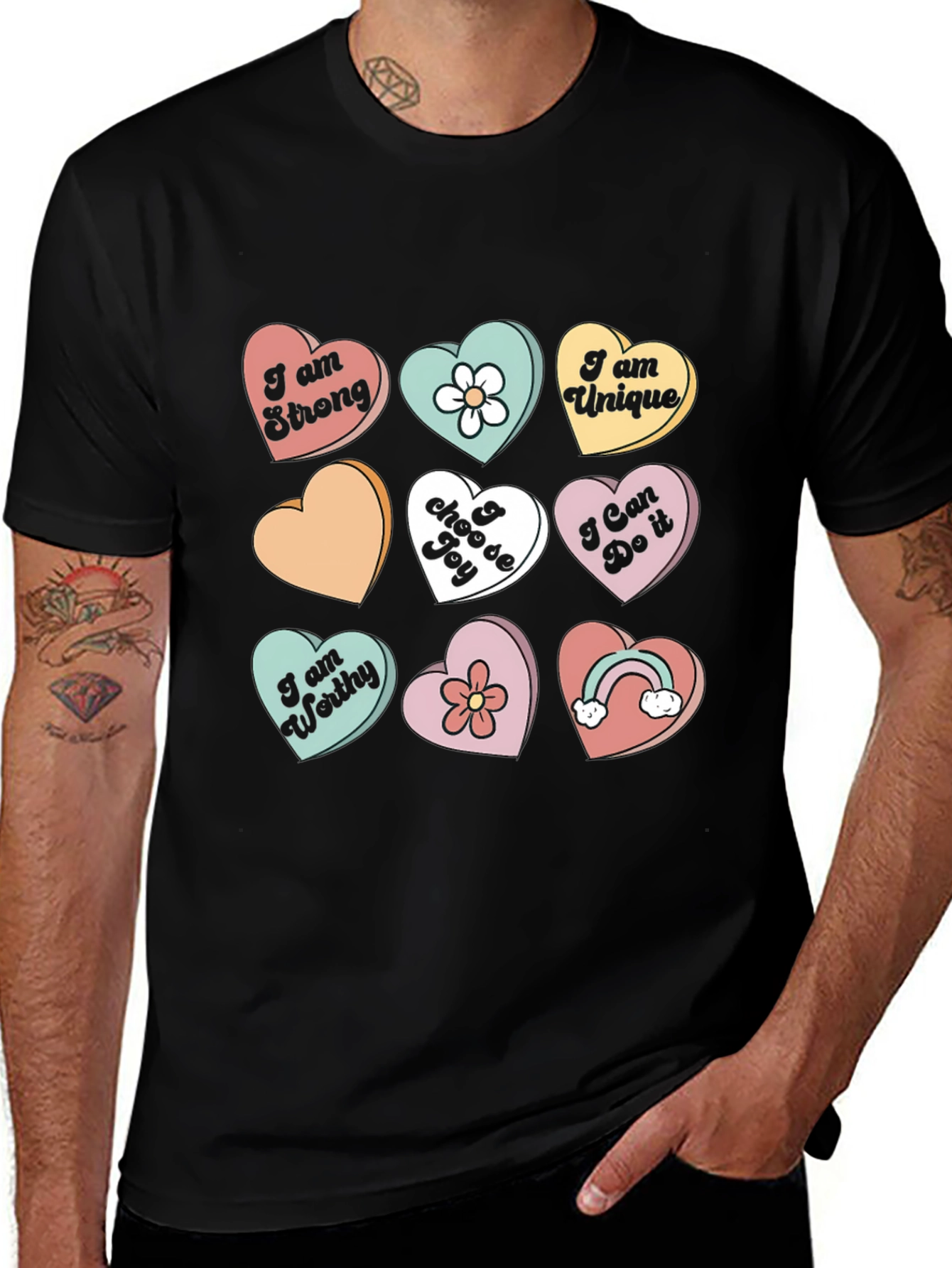 Variant 11 of Heart Candy Affirmation T-Shirt