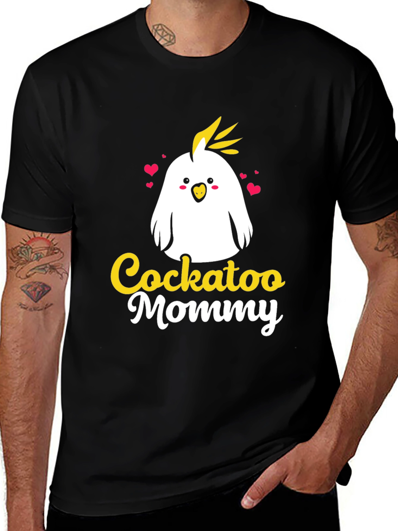 Variant 30 of Cockatoo Mommy T-Shirt - Cute Bird Lover Tee