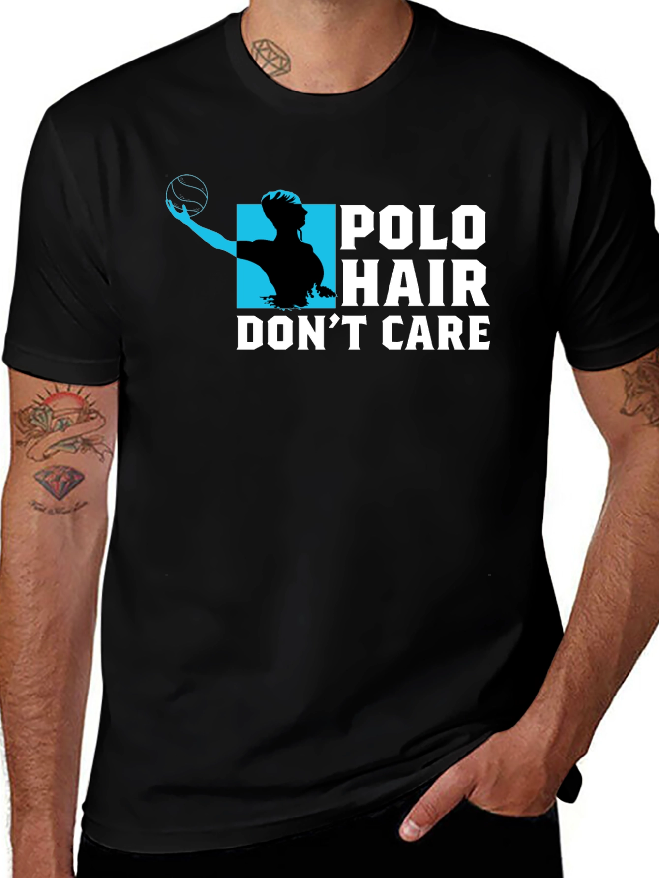 Variant 7 of Polo Hair Don't Care Graphic T-Shirt