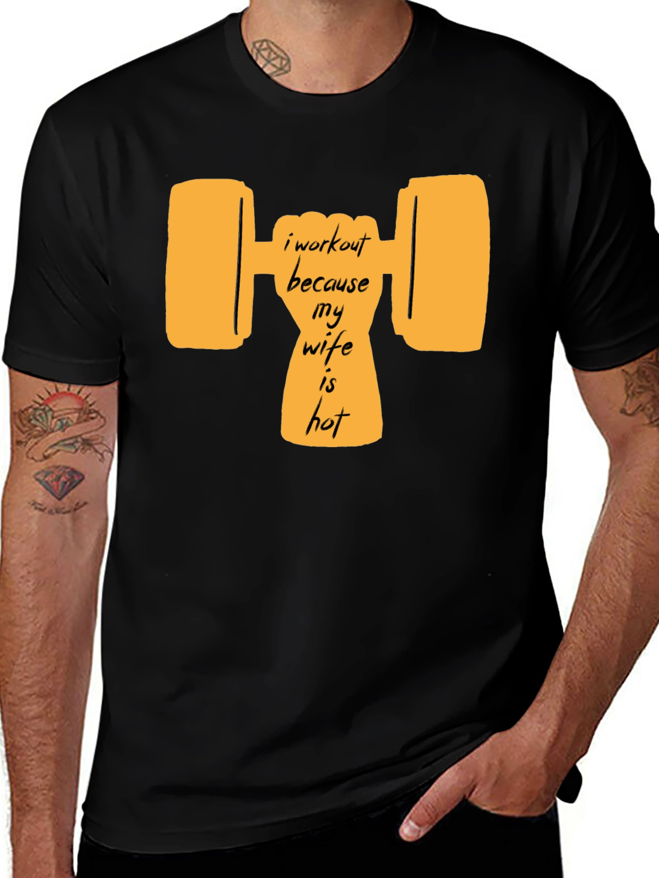 Variant 30 of Workout Wife Humor Graphic Tee