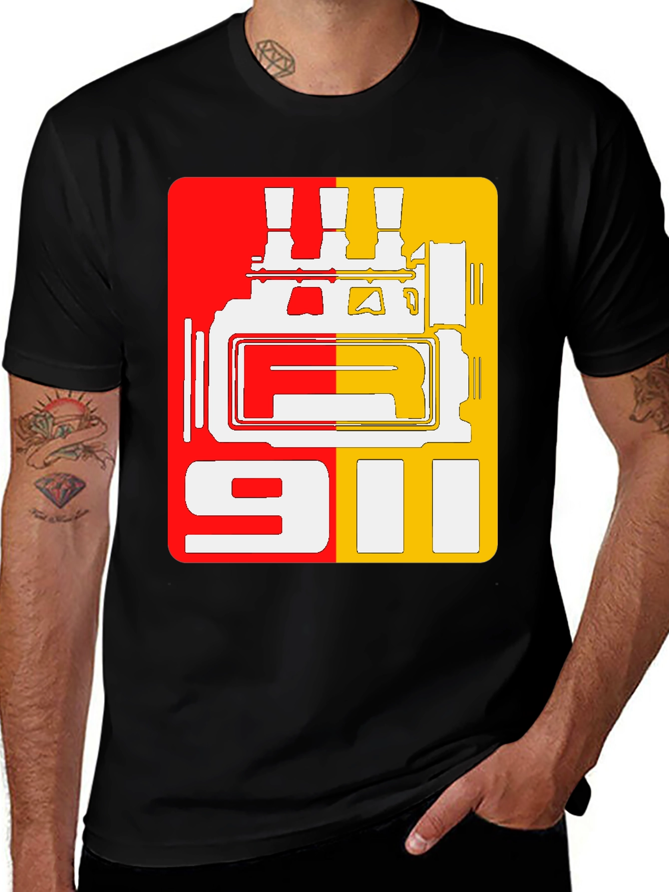 Porsche 911 Engine Graphic Tee - Classic Car Enthusiast T-Shirt