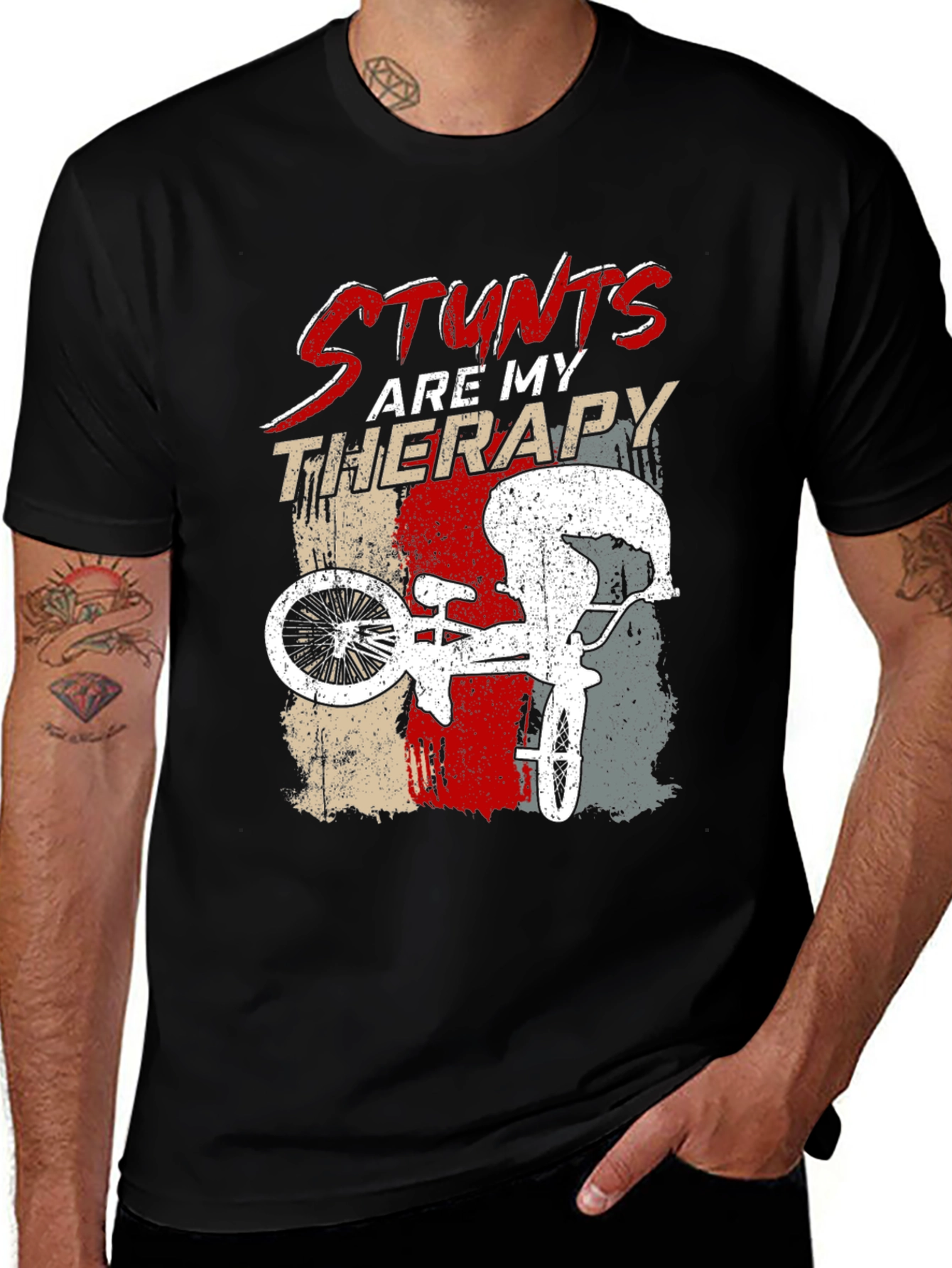 Variant 12 of Stunts Are My Therapy Graphic Tee