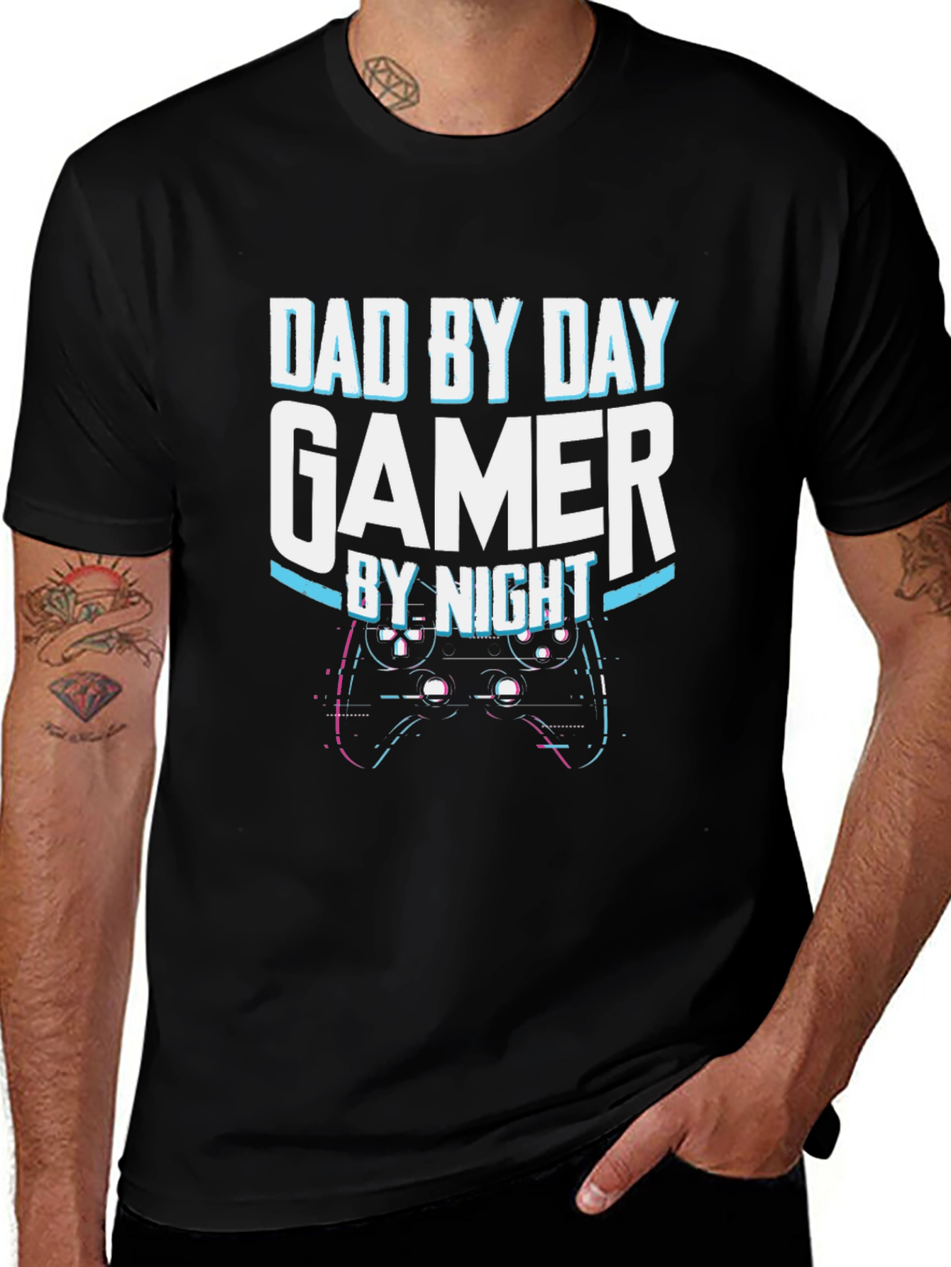Variant 24 of Dad By Day Gamer By Night T-Shirt