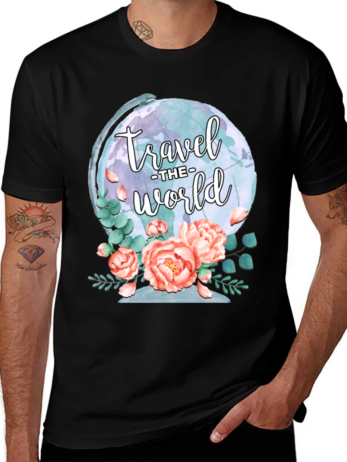 Variant 16 of Travel The World Graphic T-Shirt
