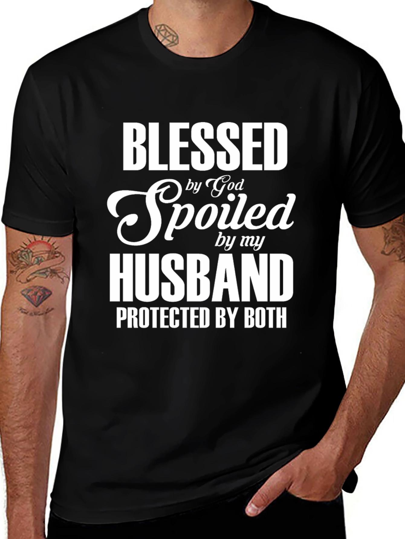 Variant 26 of Blessed Spoiled Husband T-Shirt
