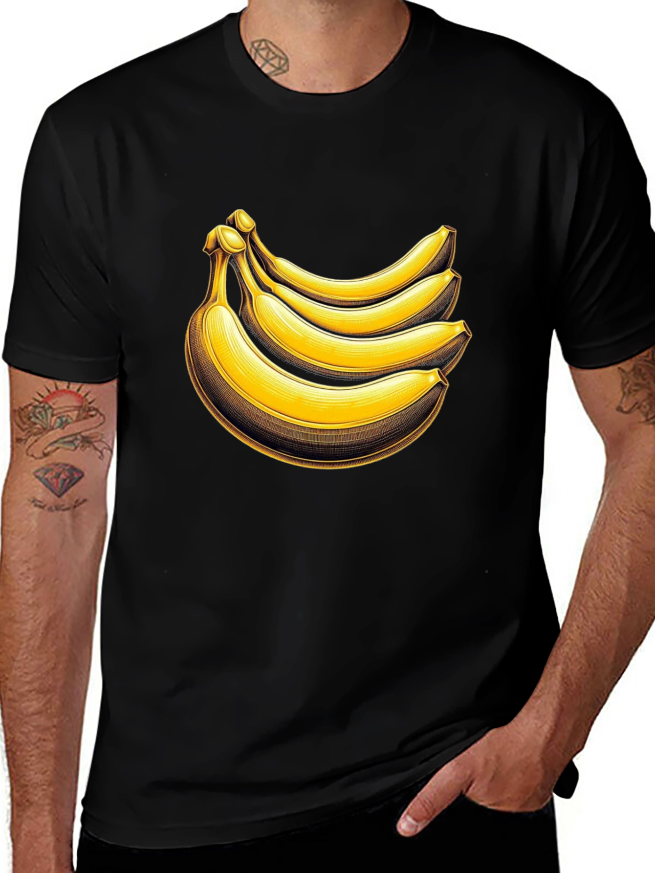 Variant 27 of Banana Graphic Print T-Shirt - Quirky & Fun!