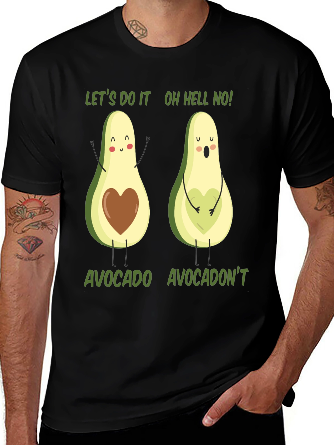 Variant 12 of Avocado Pun Graphic Tee - Funny Fruit T-Shirt