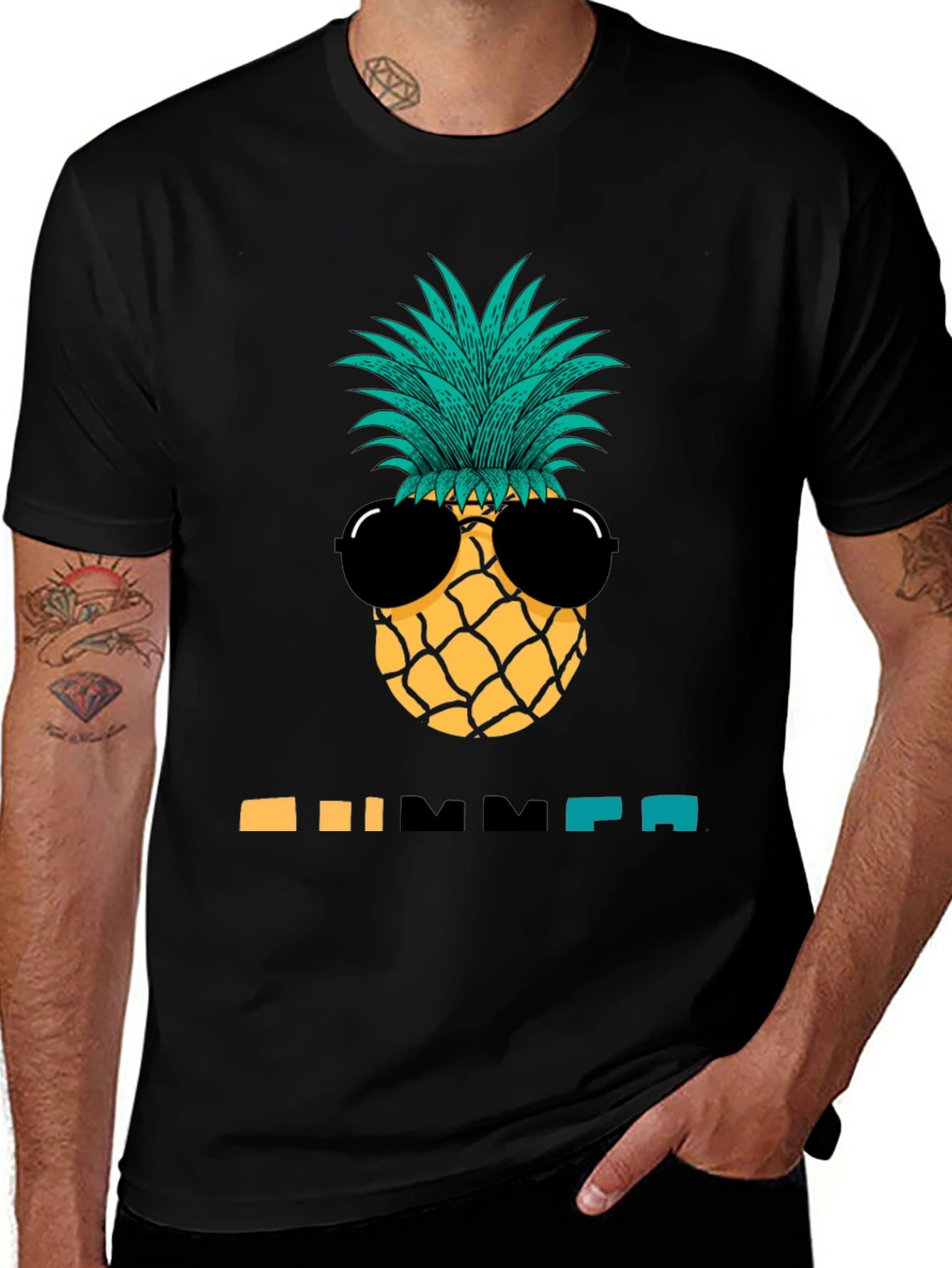 Variant 11 of Cool Pineapple Summer Graphic Tee