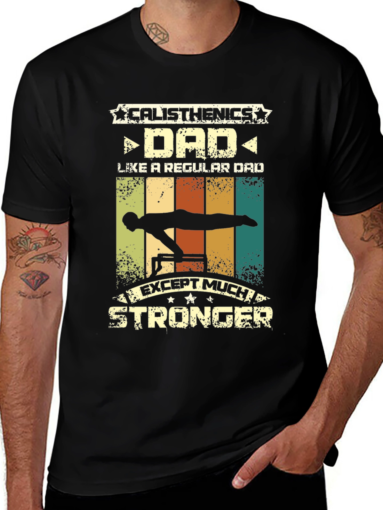 Variant 3 of Calisthenics Dad Graphic T-Shirt