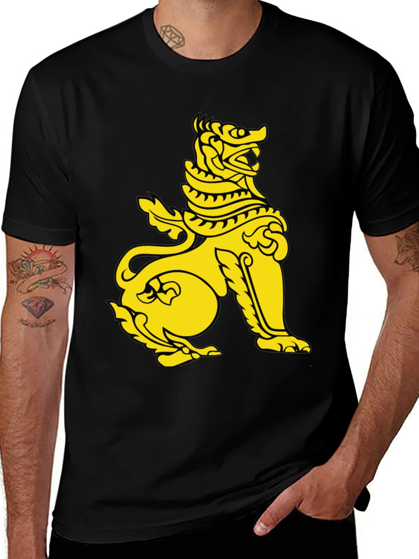 Variant 7 of Bold Lion Graphic Tee - Statement Style