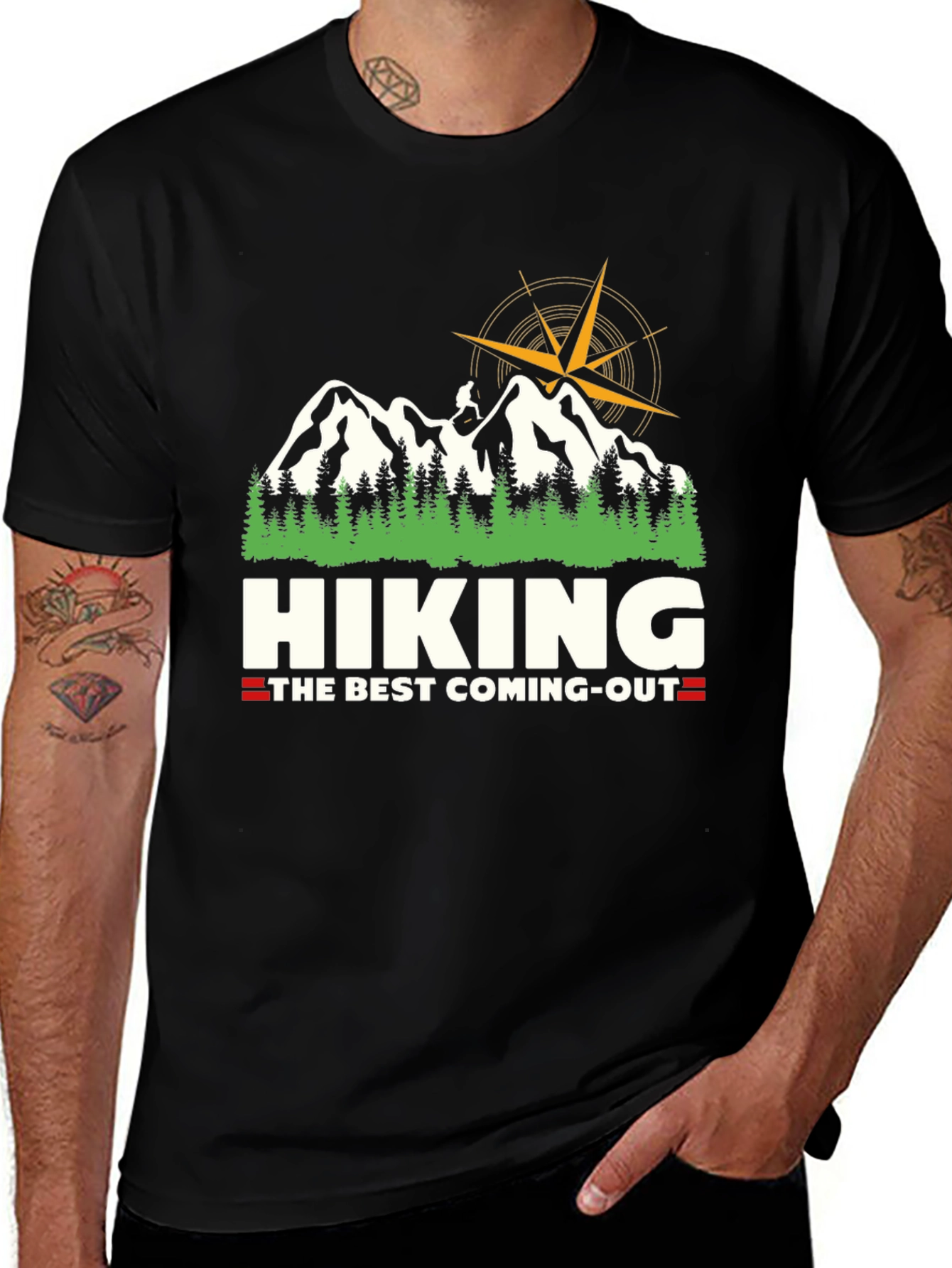 Variant 20 of Hiking - The Best Coming-Out T-Shirt