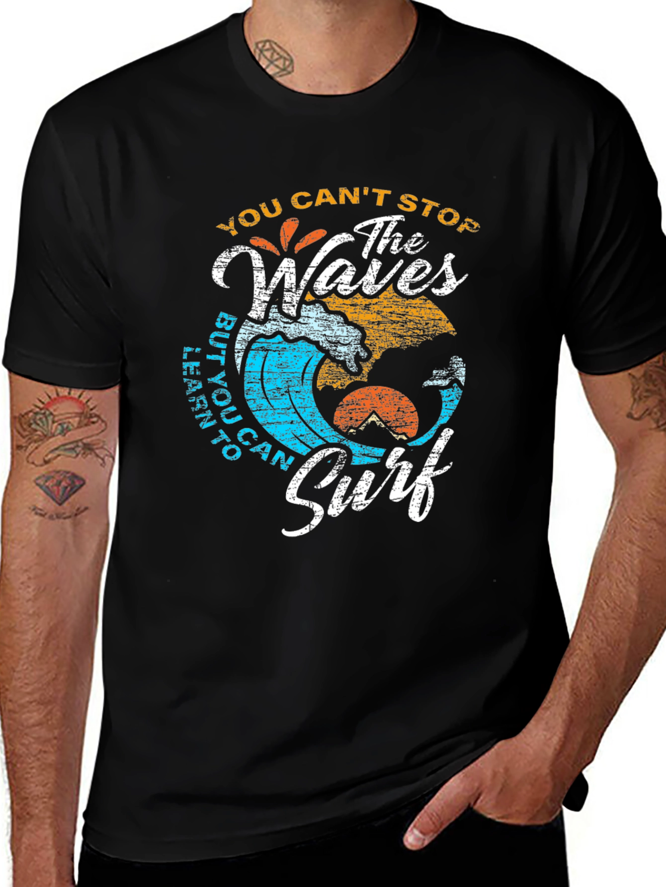 Variant 14 of Waves Surf Graphic T-Shirt