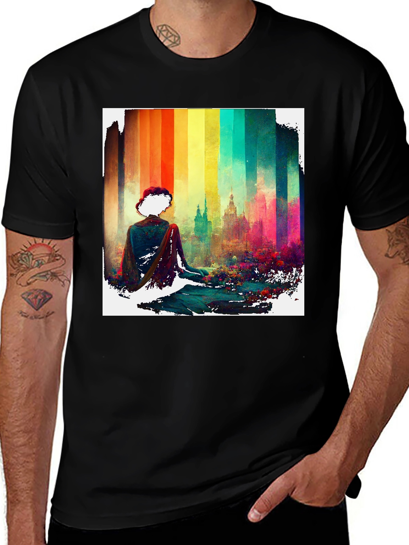 Variant 22 of Colorful Cityscape Tee