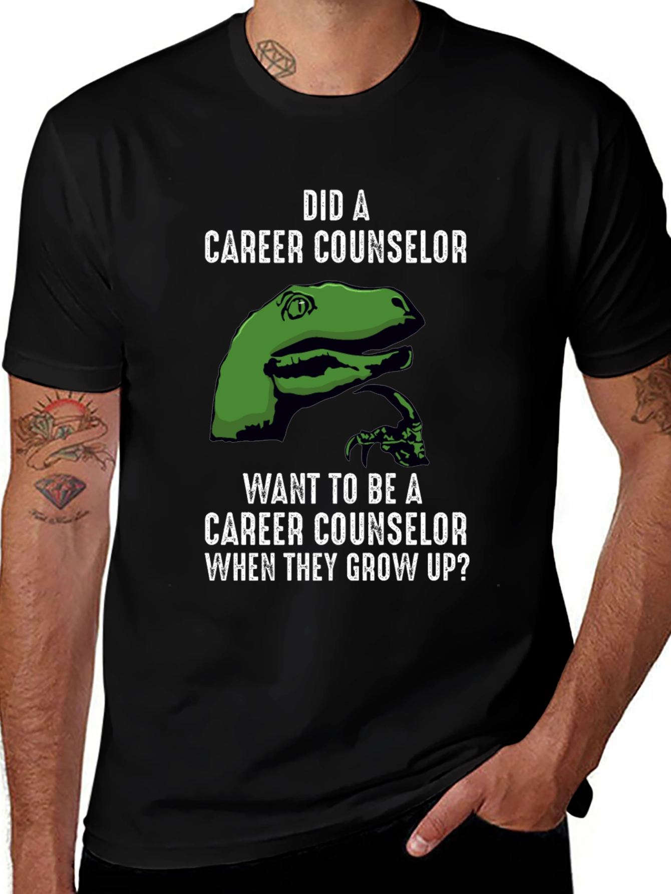 Variant 24 of Career Counselor Dinosaur Graphic Tee