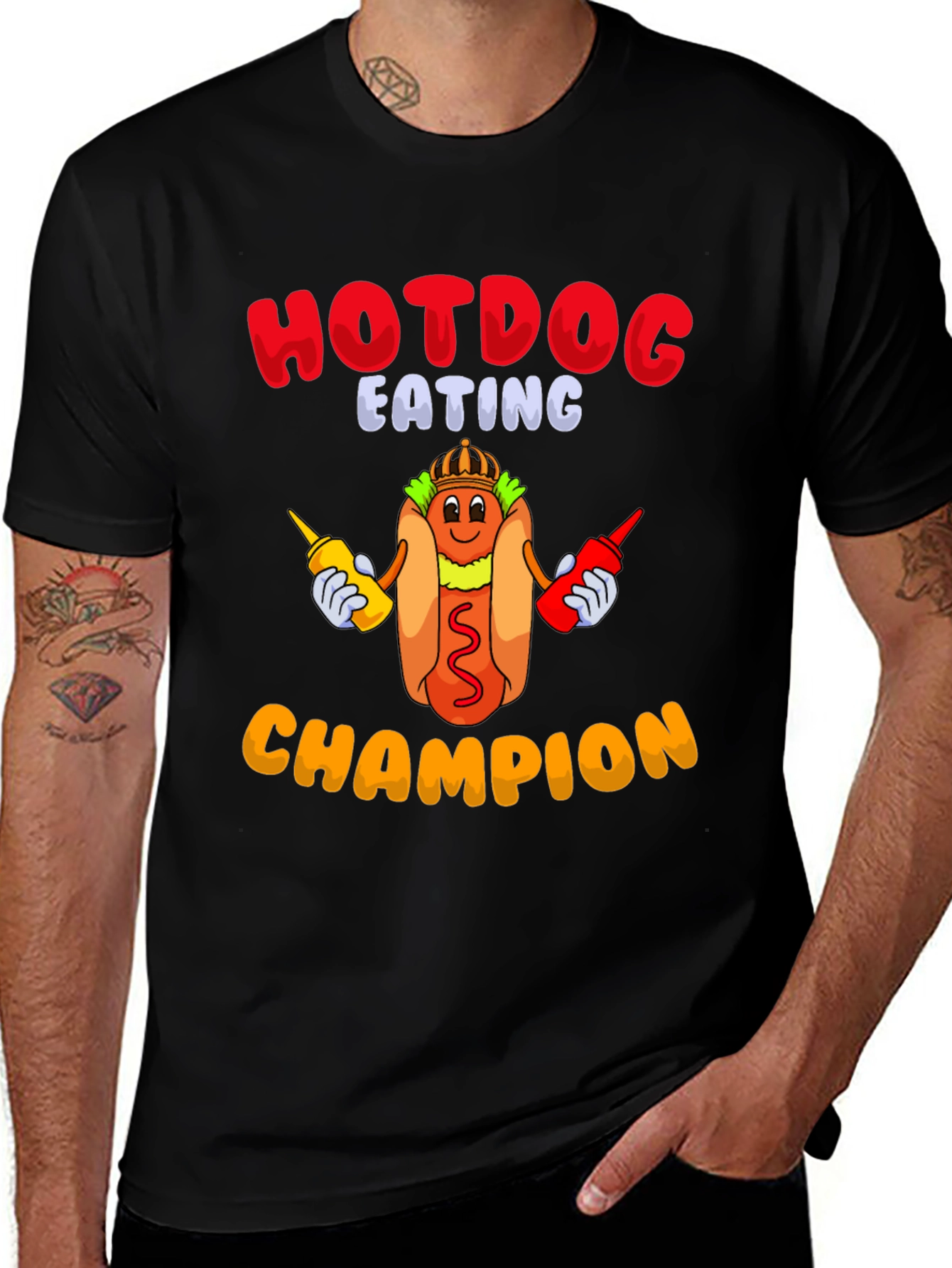 Variant 26 of Hotdog Eating Champion T-Shirt