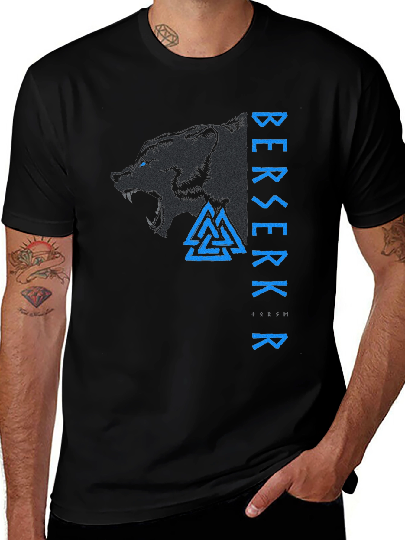 Berserkr Viking Wolf T-Shirt - Norse Mythology Tee
