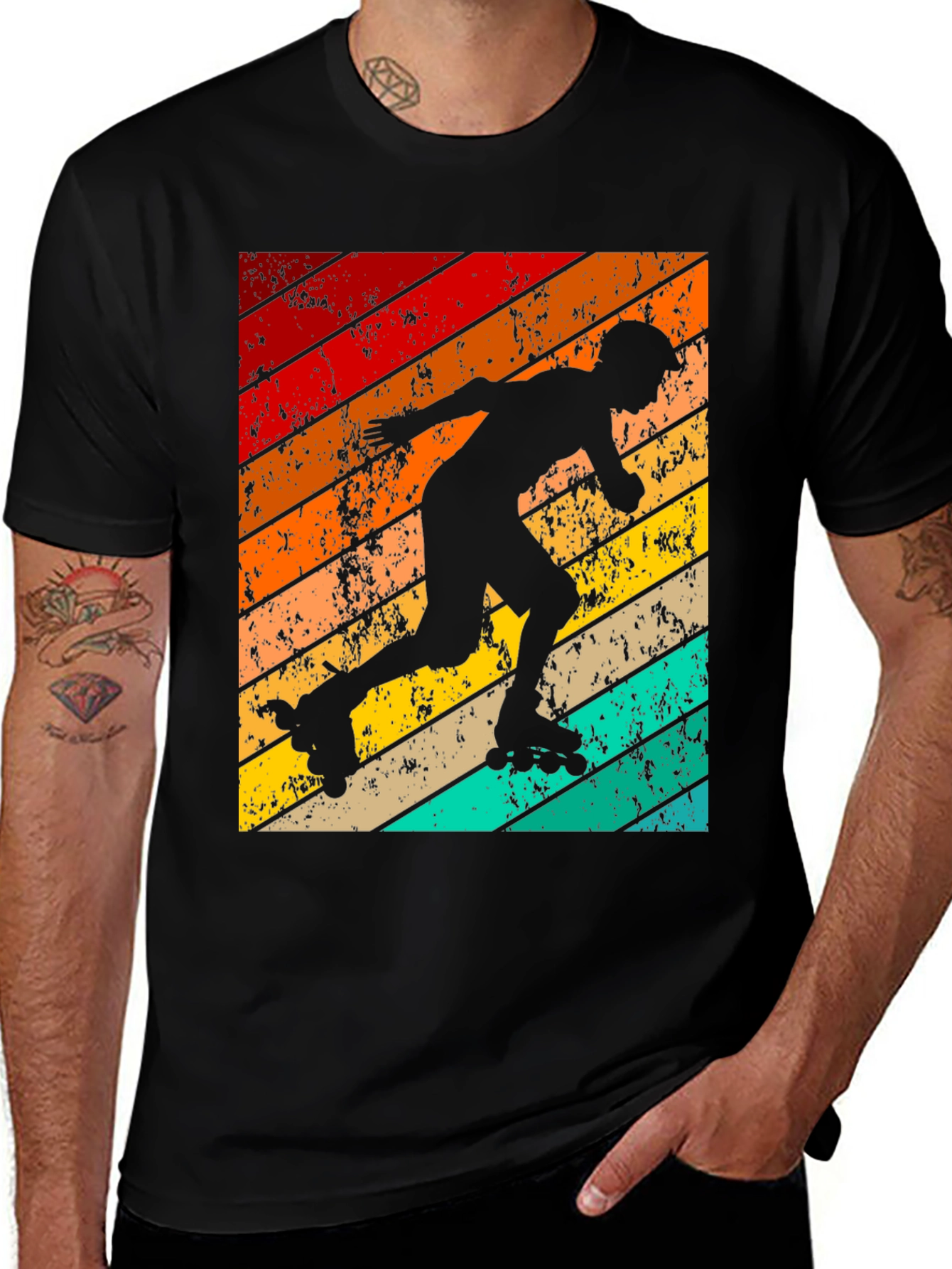 Variant 18 of Retro Roller Skating T-Shirt - Vintage 70s Vibes