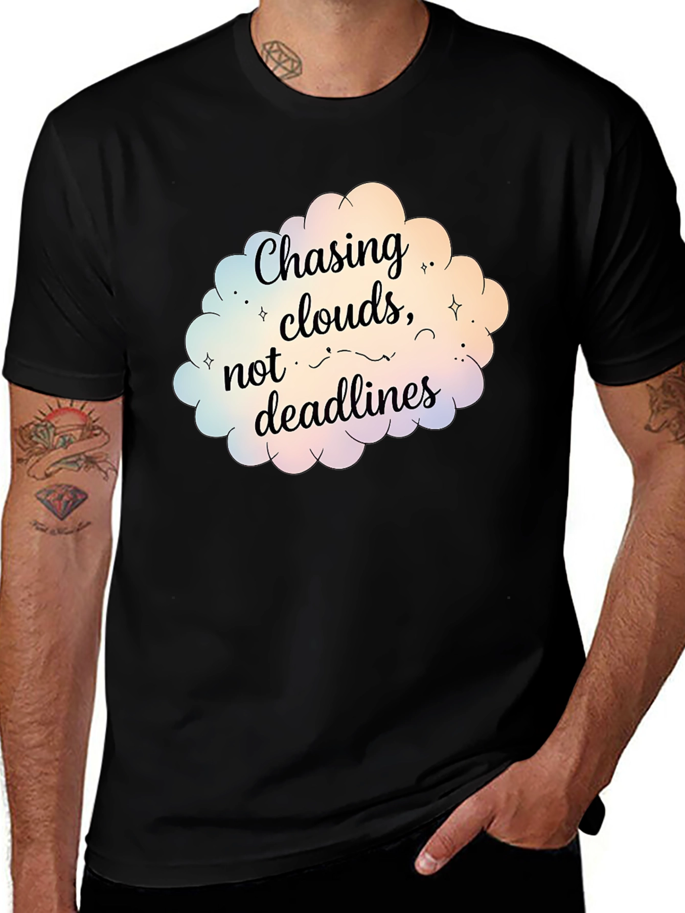Variant 3 of Chasing Clouds Graphic T-Shirt - Relaxed Fit