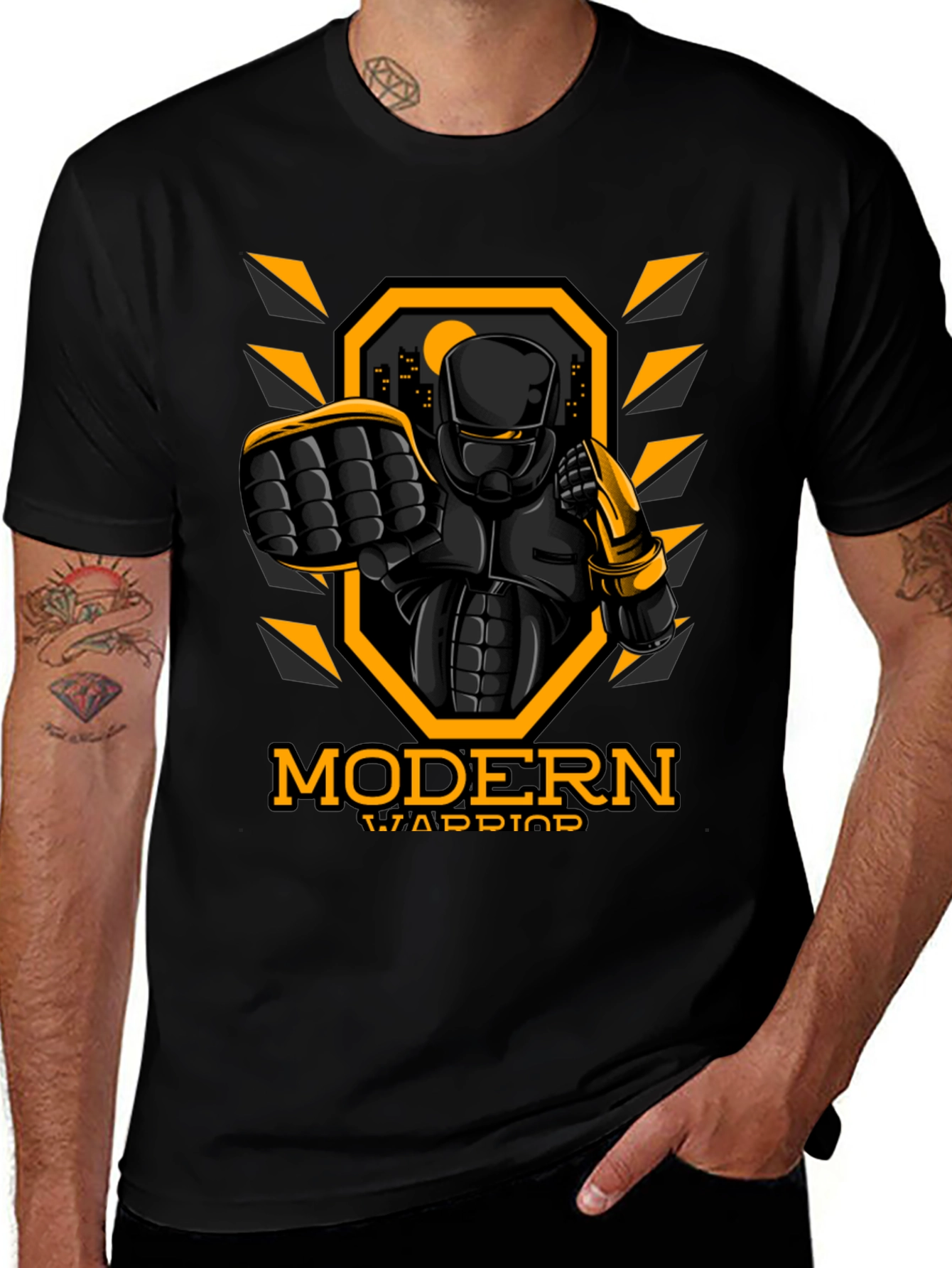 Variant 6 of Modern Warrior Graphic T-Shirt