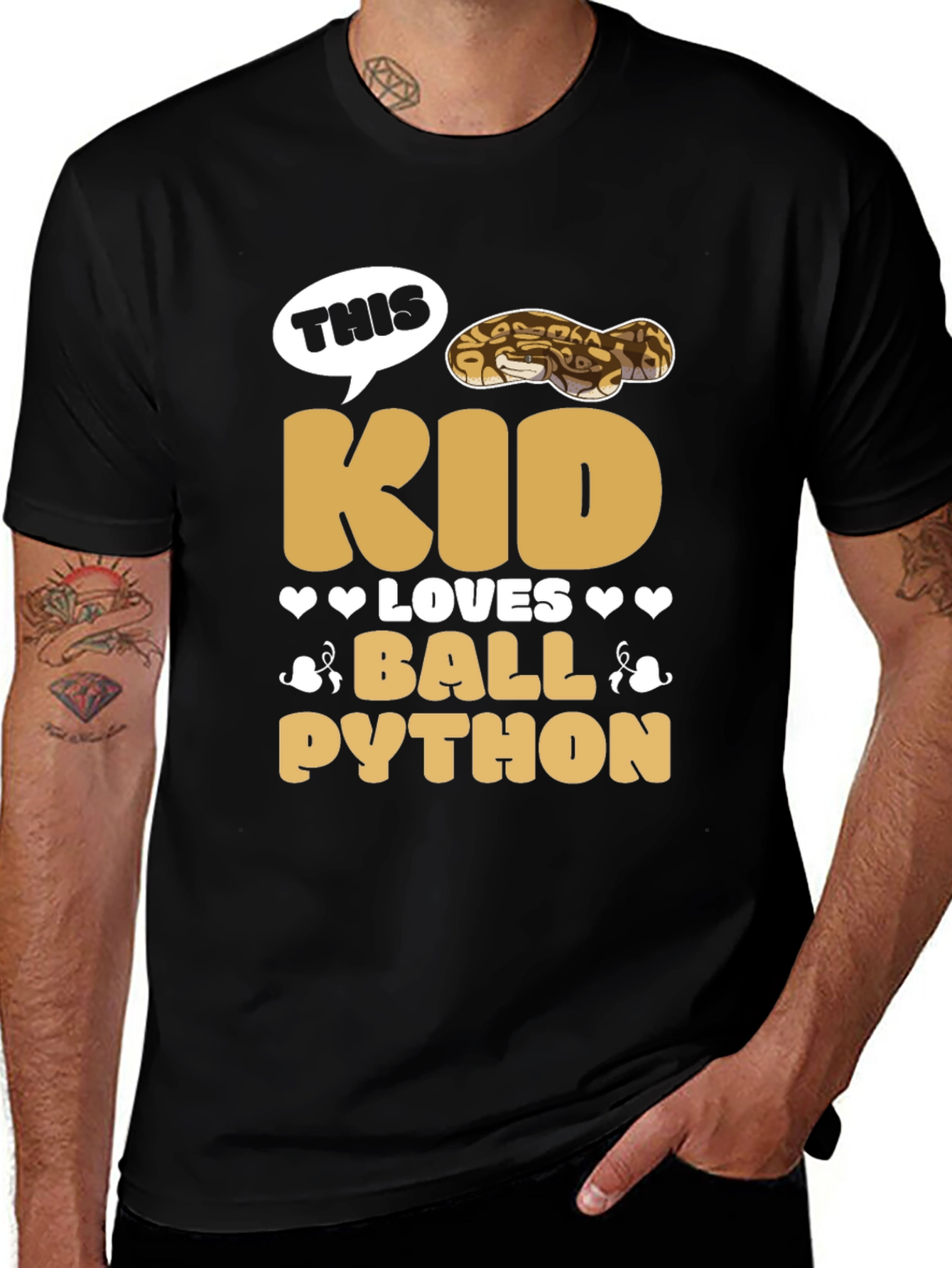 Variant 25 of Kid Loves Ball Python T-Shirt