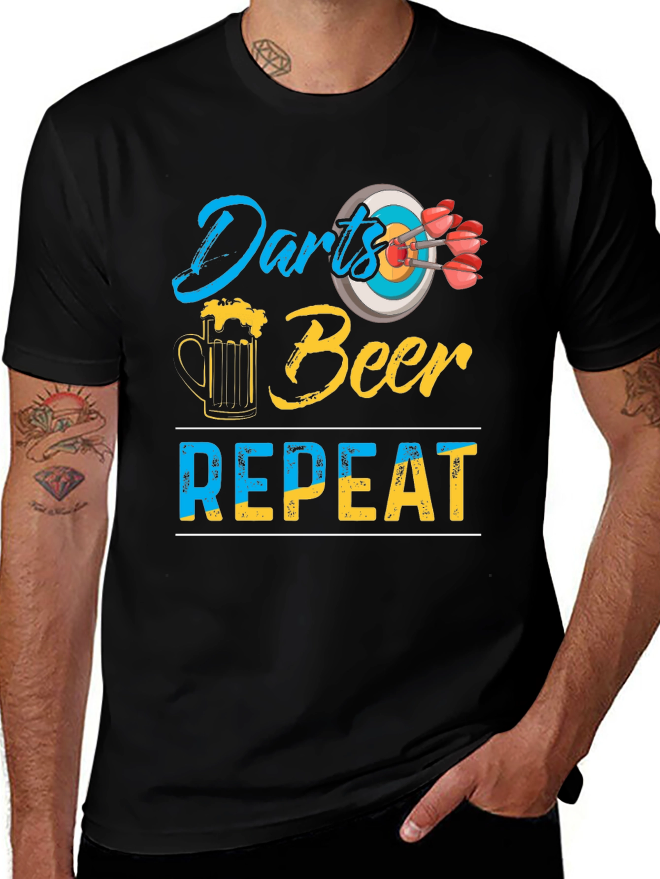 Variant 11 of Darts Beer Repeat T-Shirt
