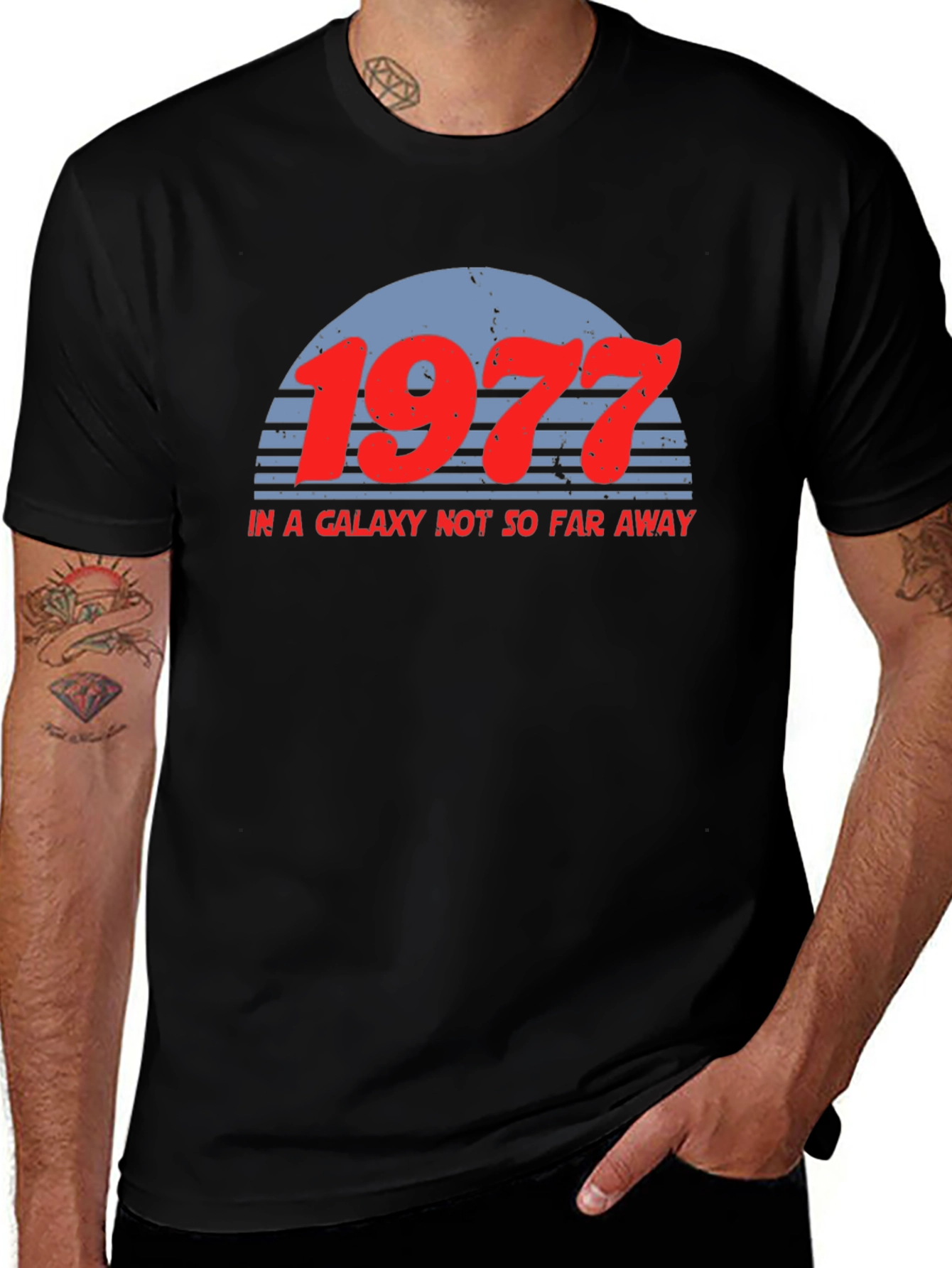 Variant 23 of 1977 Retro Galaxy T-Shirt