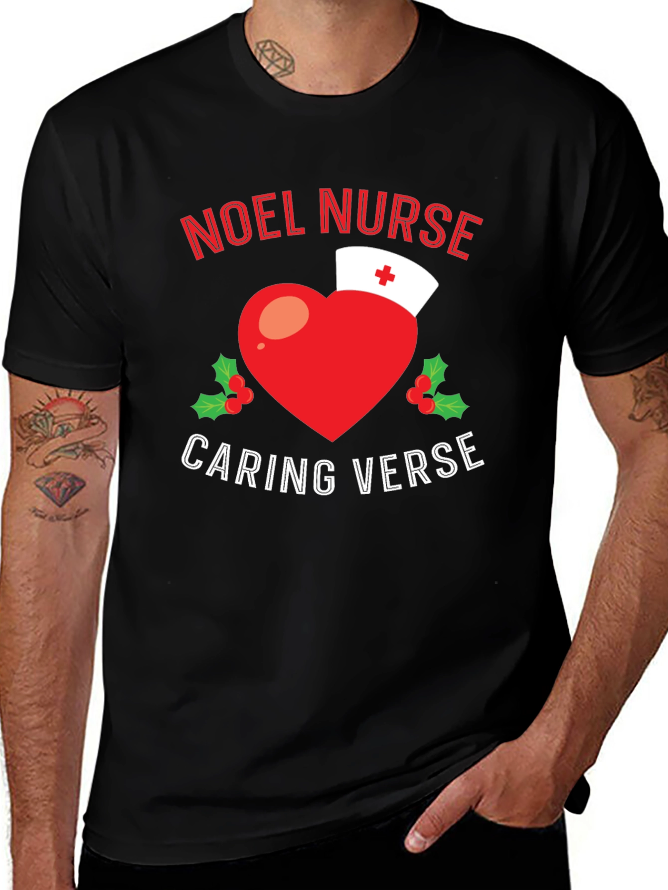 Noel Nurse Caring Verse Holiday T-Shirt