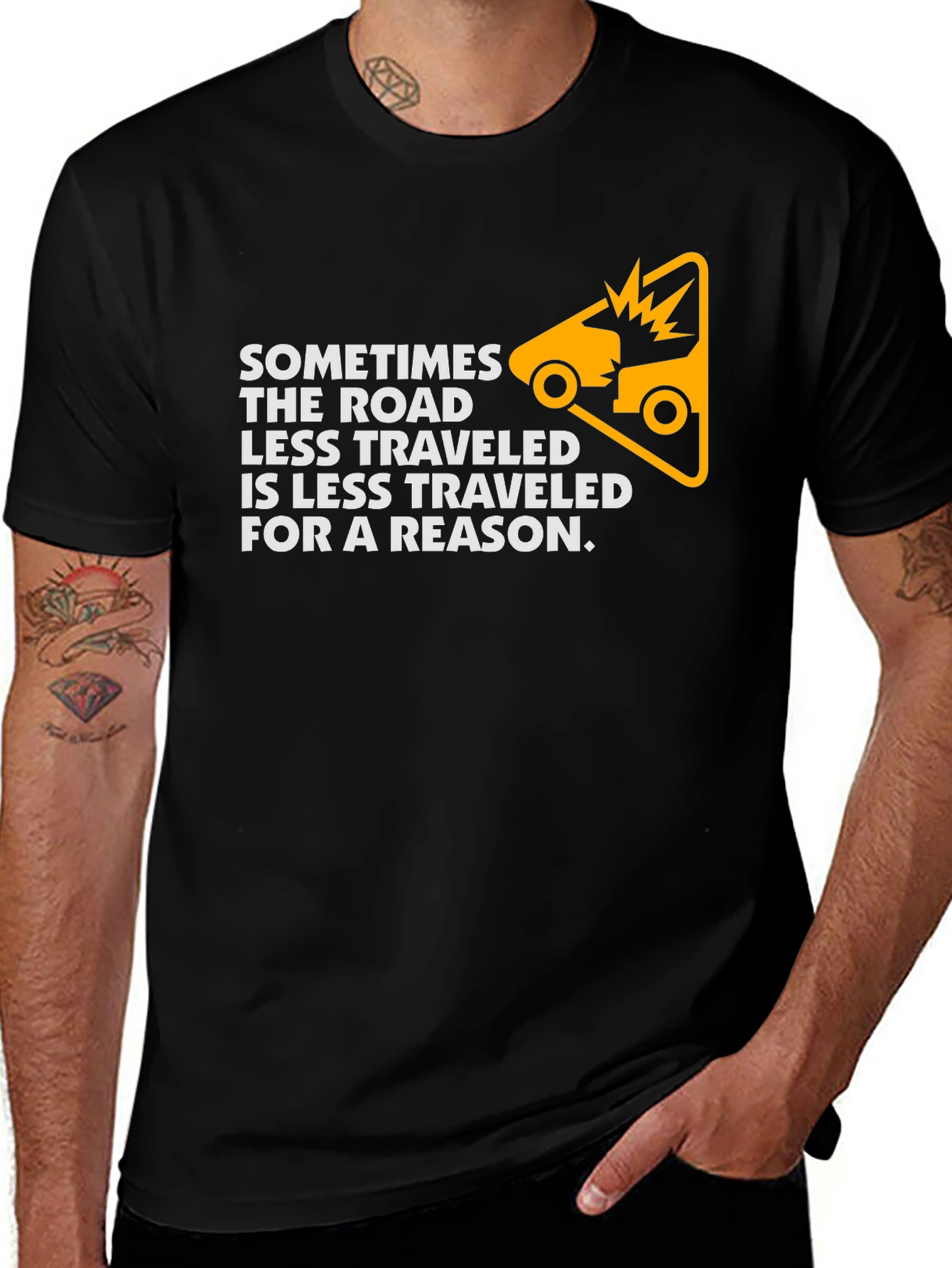 Variant 19 of Sometimes The Road Less Traveled T-Shirt