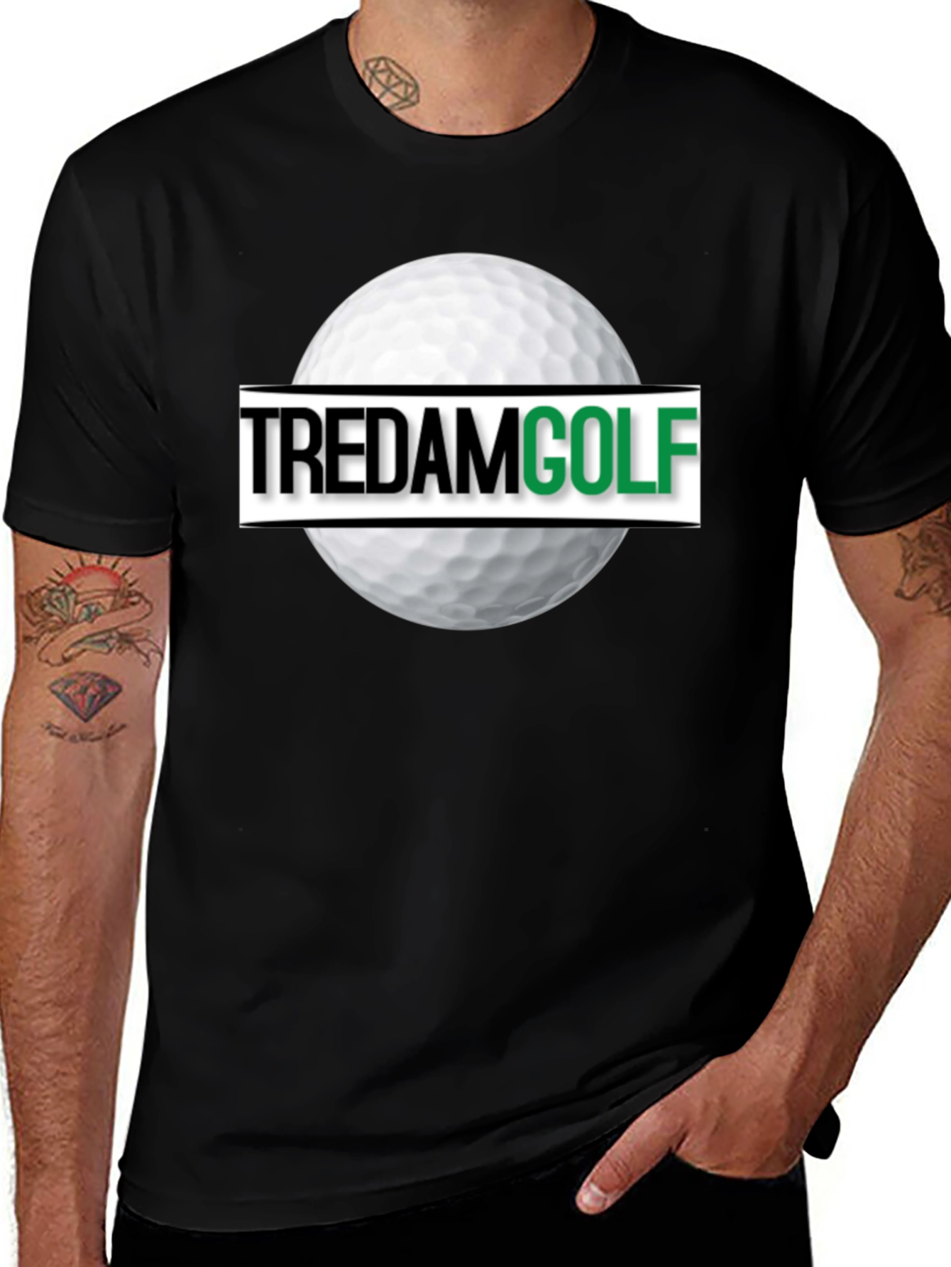 Variant 13 of Tredam Golf Tee - Classic Golf Ball Design Shirt