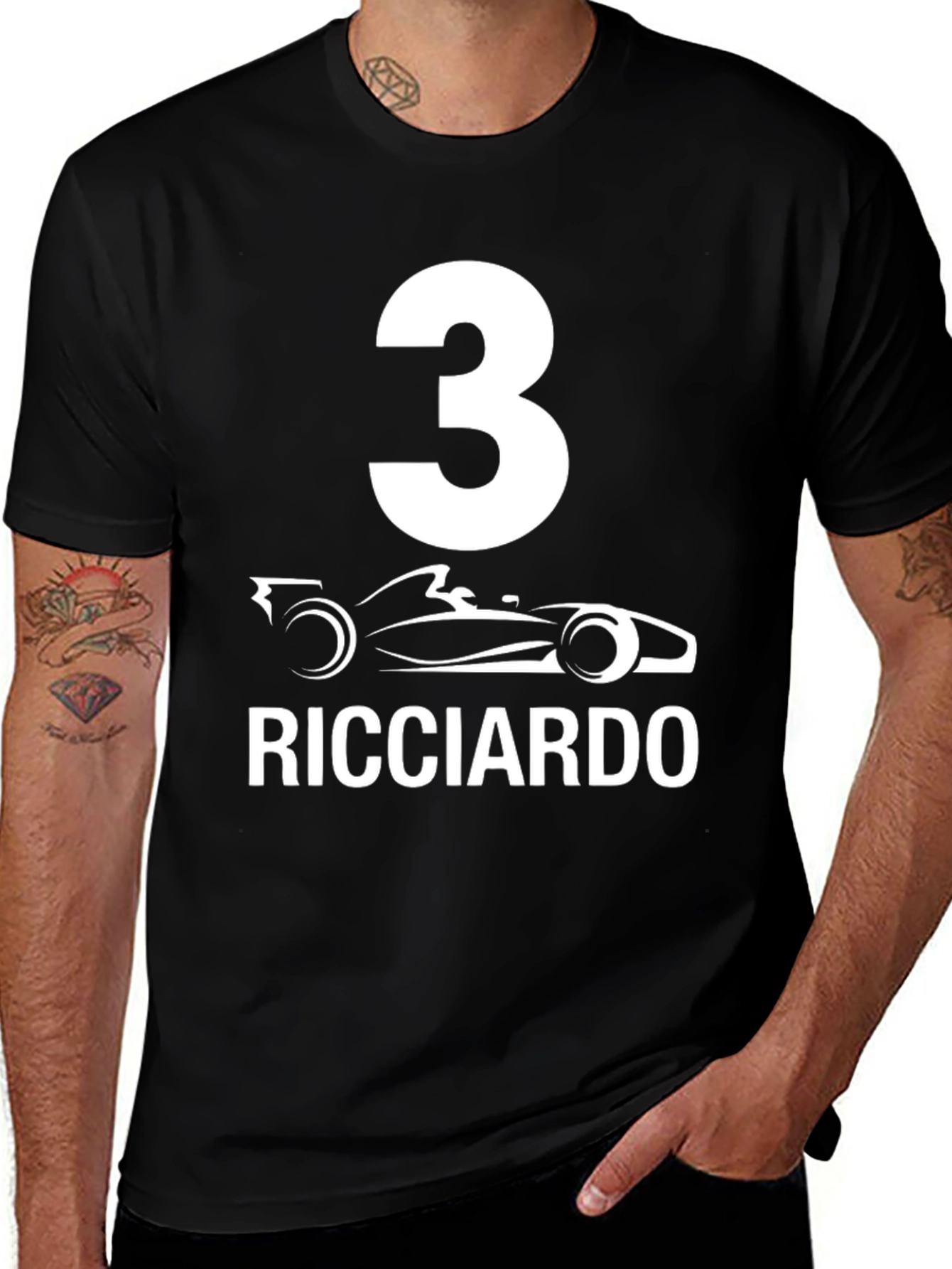 Ricciardo Formula 1 Black T-Shirt - Fan Edition