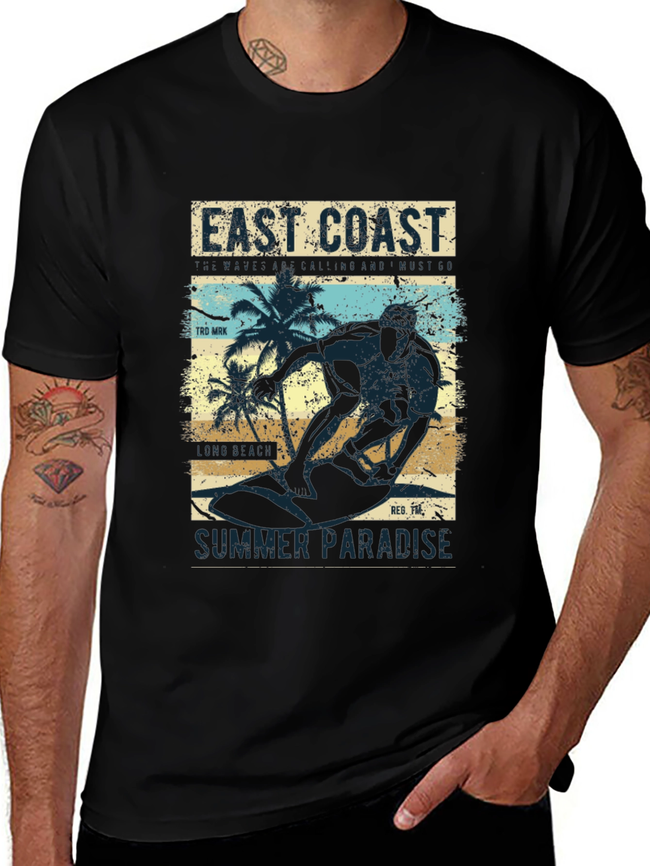 Variant 16 of East Coast Summer Paradise Graphic Tee