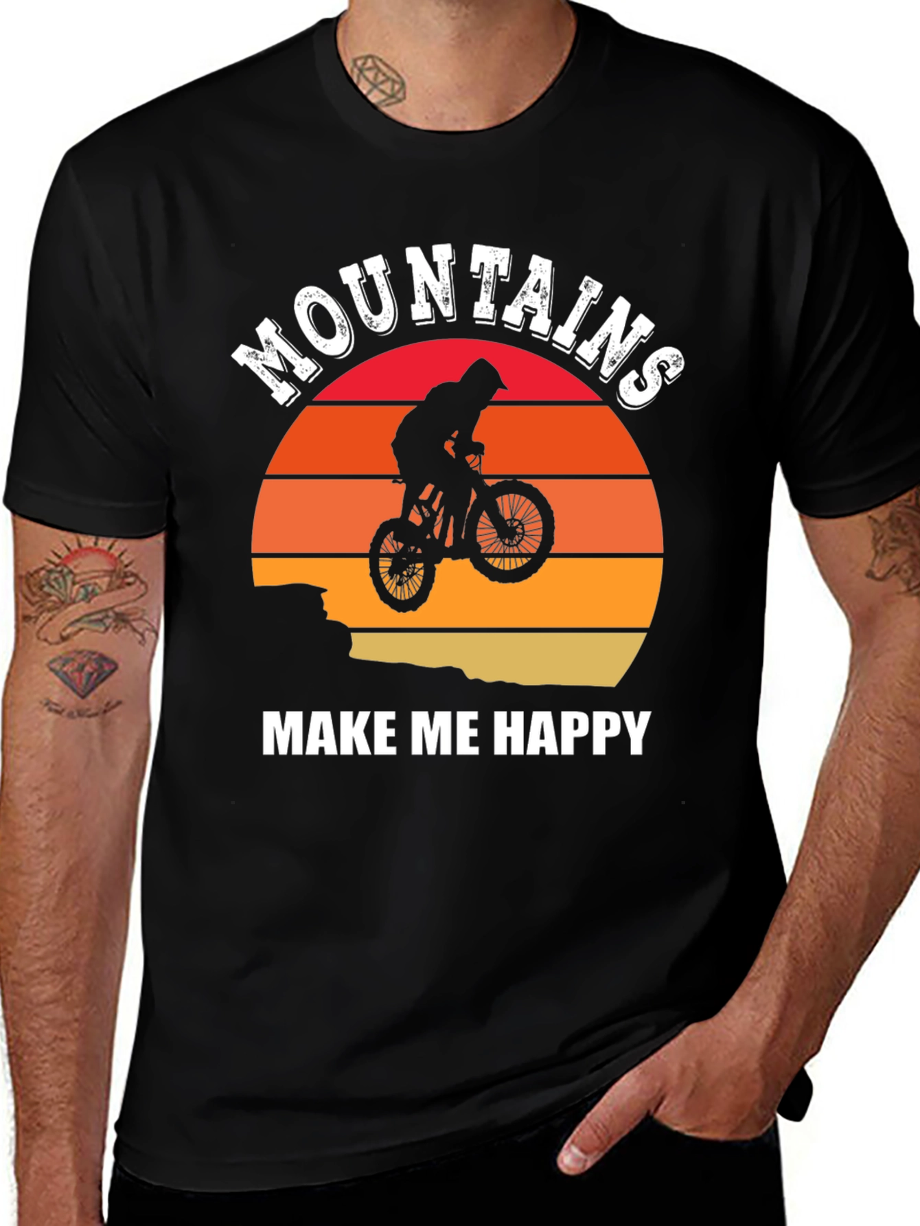 Variant 6 of Mountains Make Me Happy Graphic T-Shirt