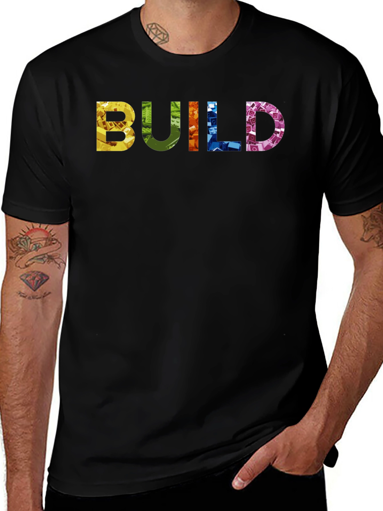 LEGO Brick Build T-Shirt - Colorful Construction Tee