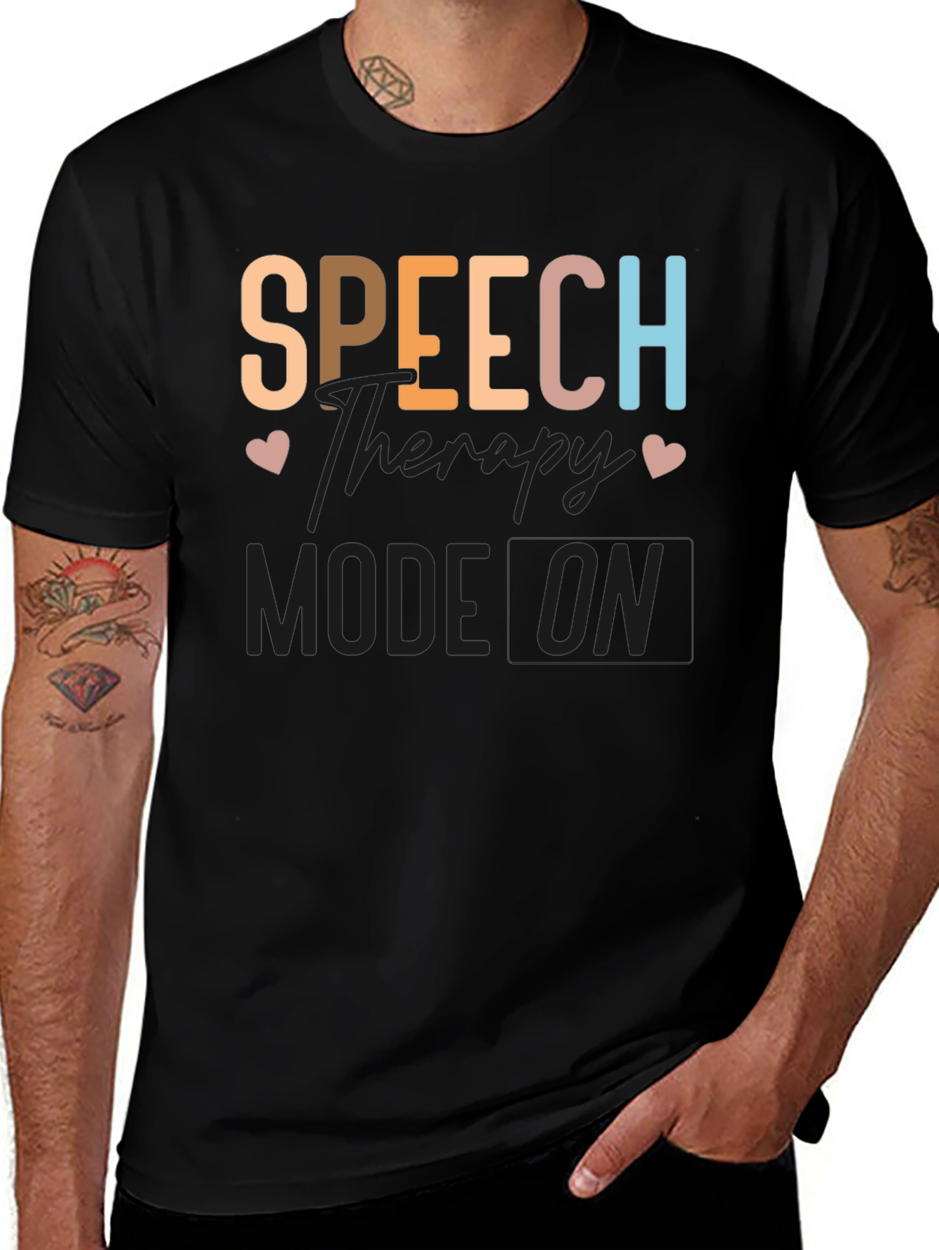 Variant 7 of Speech Therapy Mode On T-Shirt