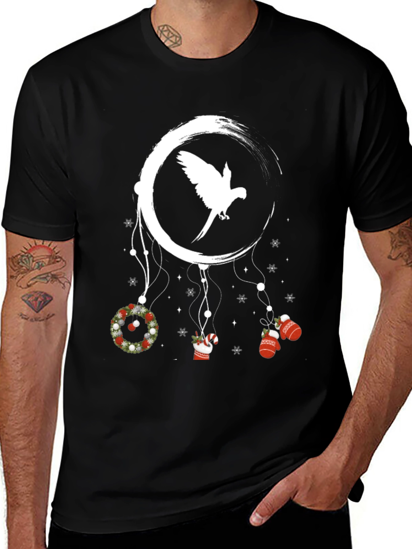 Variant 7 of Parrot Dream Catcher Graphic Tee