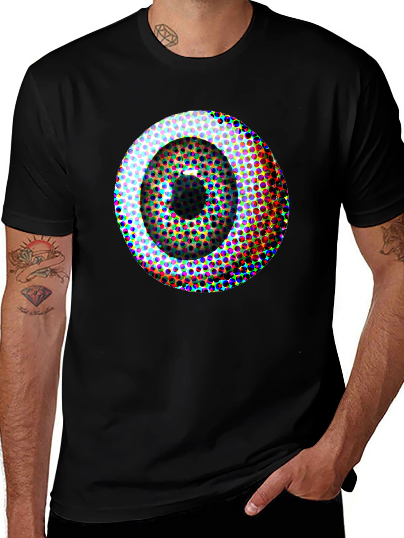 Variant 14 of Eye See You Black Graphic Tee
