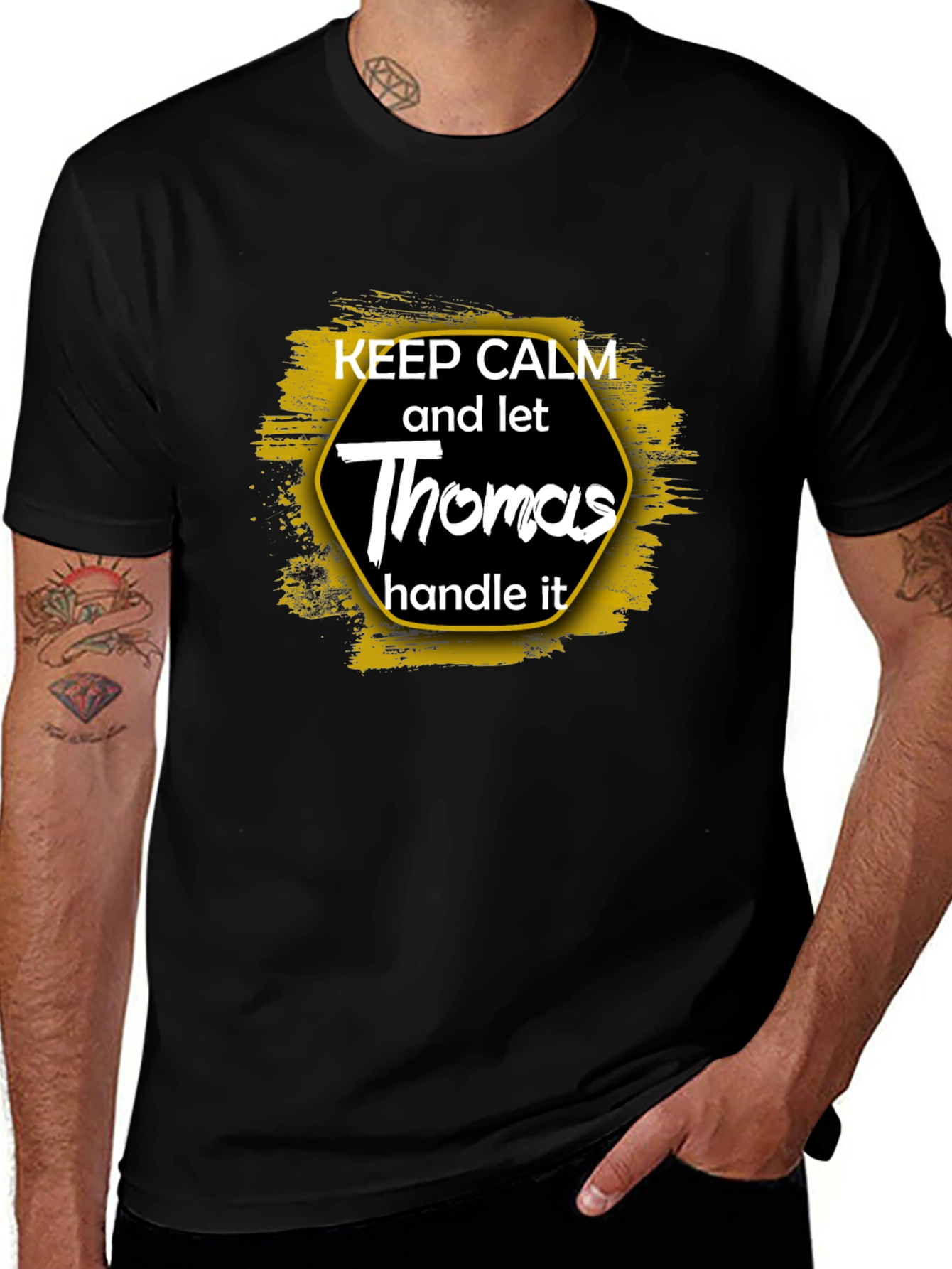 Keep Calm Thomas T-Shirt Funny Name Gift